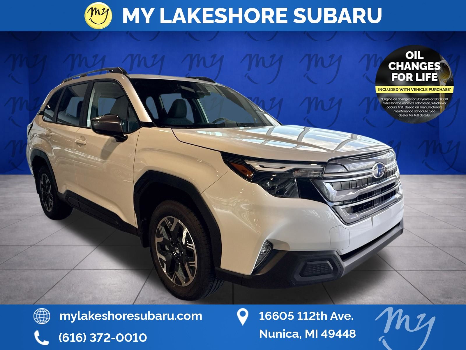 Crystal White Pearl 2026 Subaru Forester SUV / Crossover All-Wheel Drive Continuously Variable Transmission