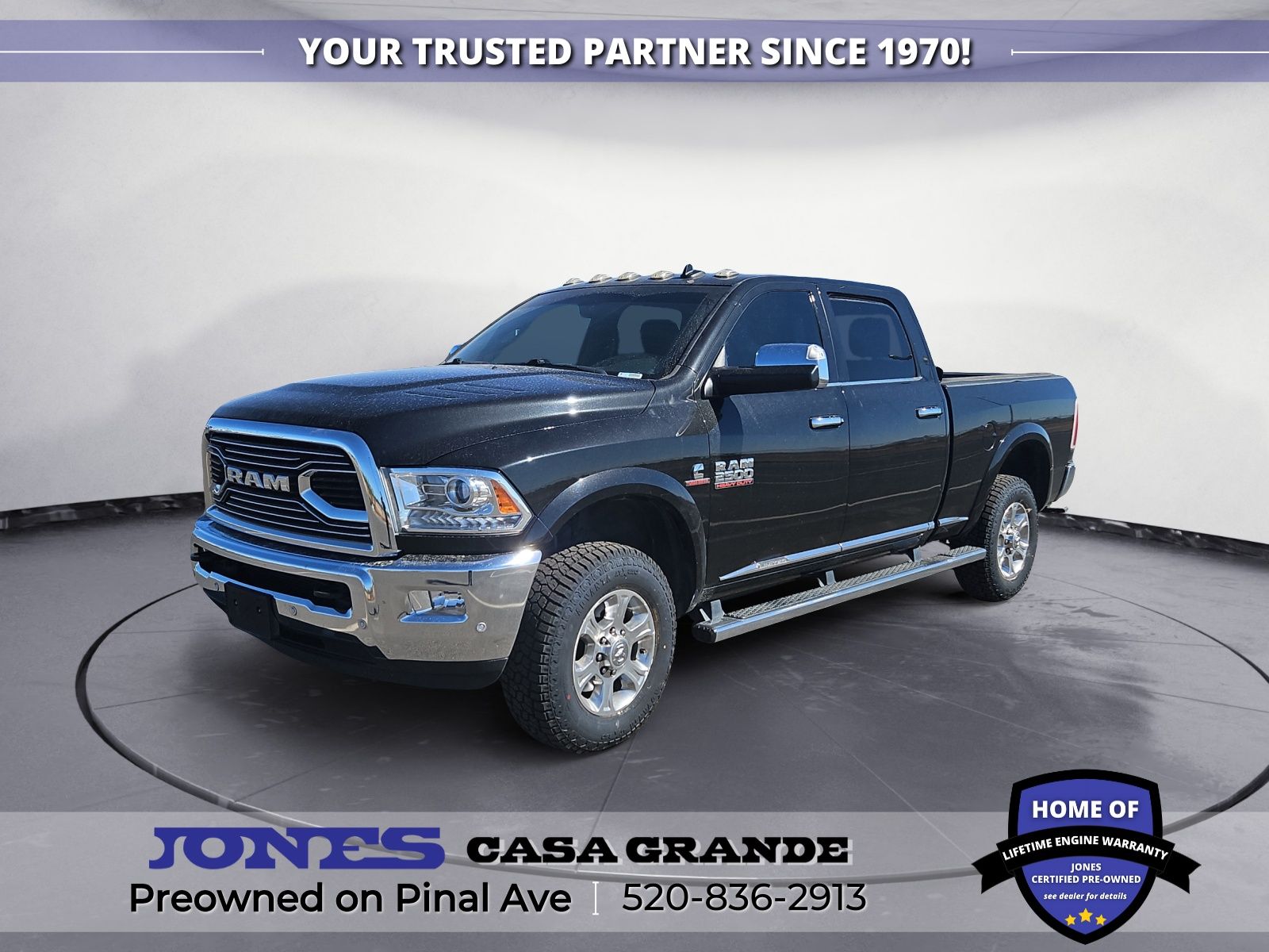 Brilliant Black Crystal Pearlcoat 2018 RAM 2500 Pickup Truck Four-Wheel Drive 6-Speed Automatic