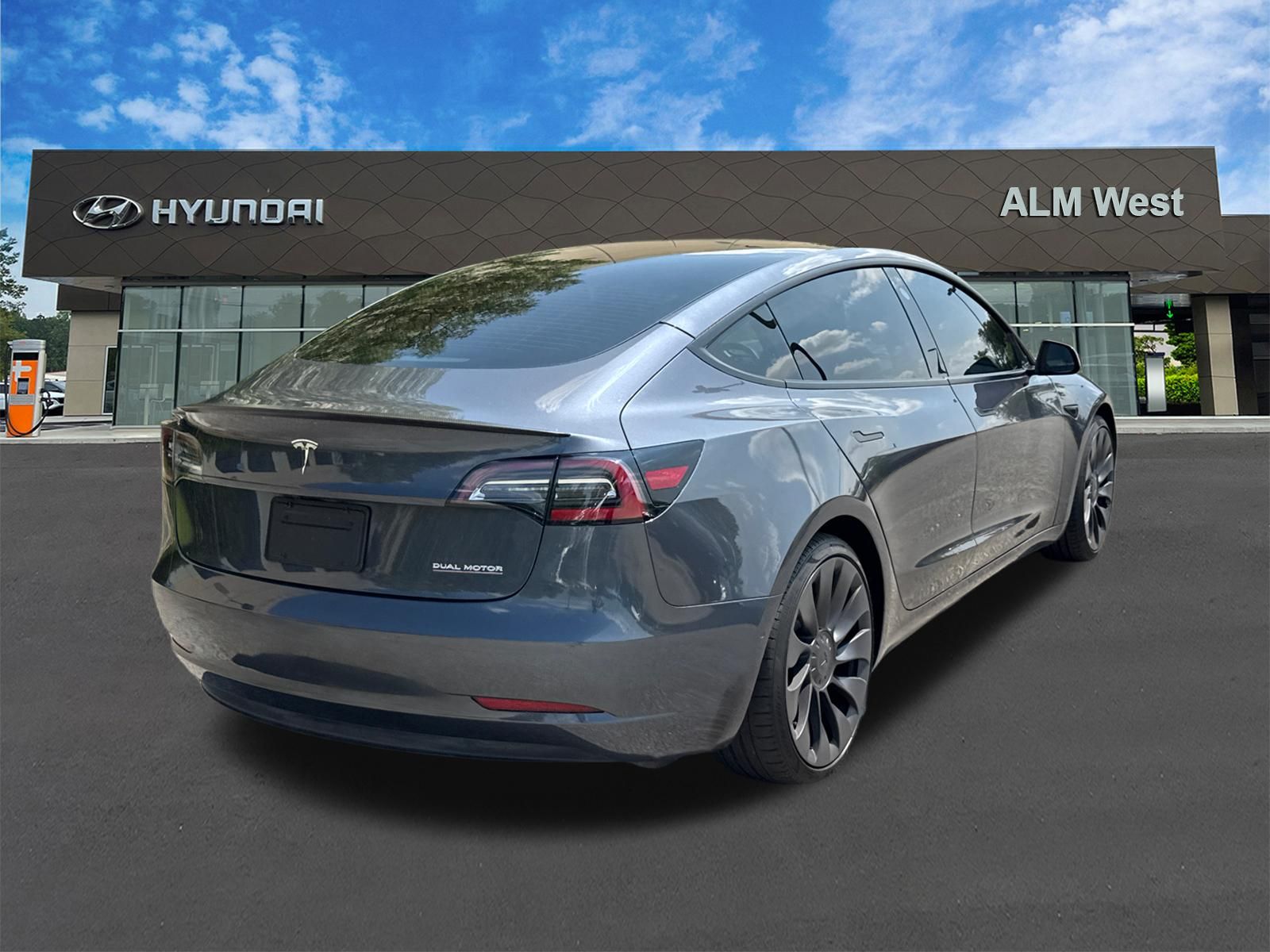 Used 2021 Gray Tesla Performance image 5