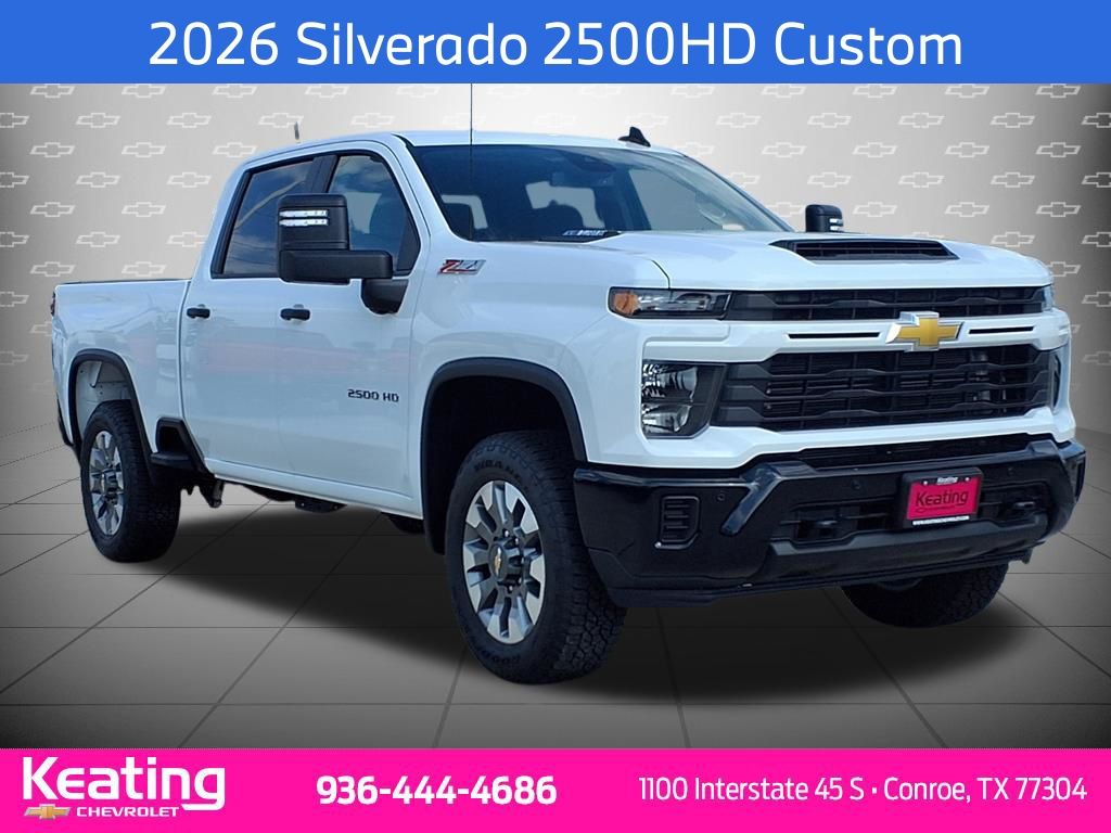 Summit White 2026 Chevrolet Silverado 2500HD Pickup Truck Four-Wheel Drive Automatic