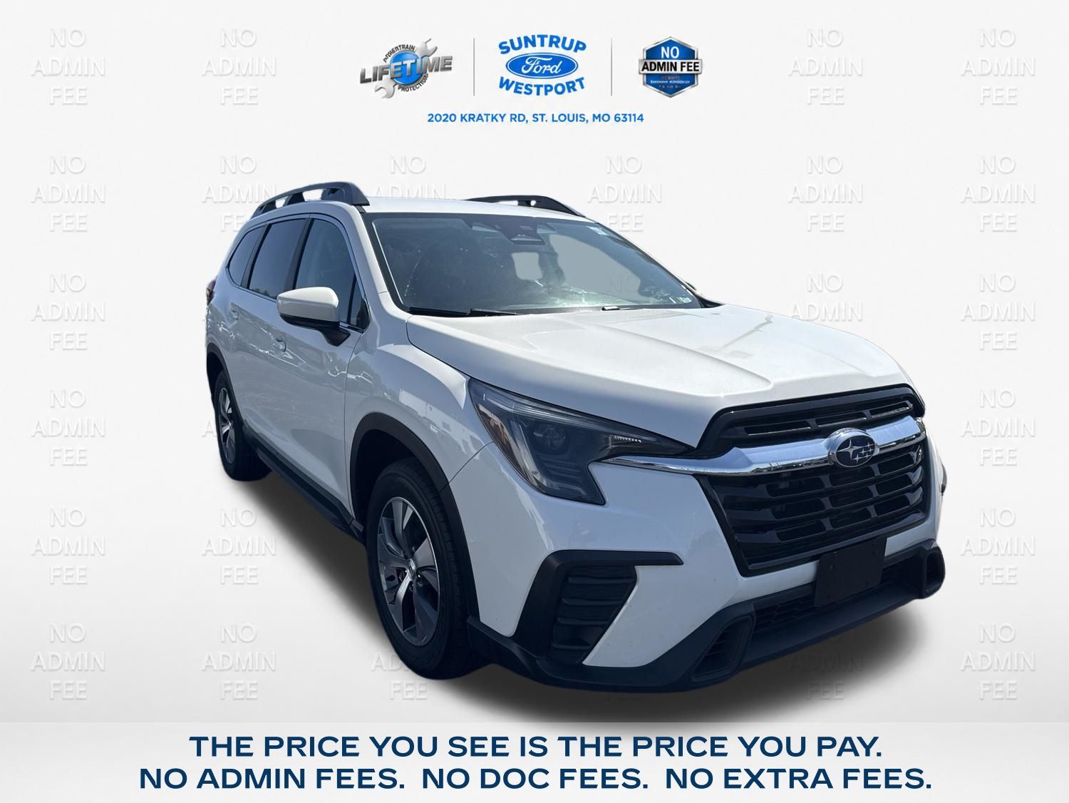 Crystal White Pearl 2024 Subaru Ascent SUV / Crossover All-Wheel Drive Continuously Variable Transmission