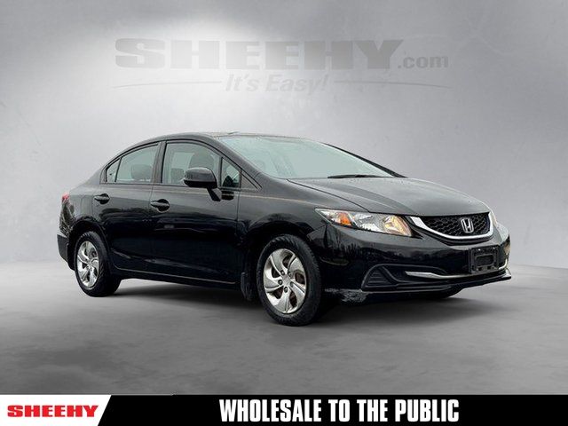 Crystal Black Pearl 2013 Honda Civic LX Sedan Front-Wheel Drive 5-Speed Automatic