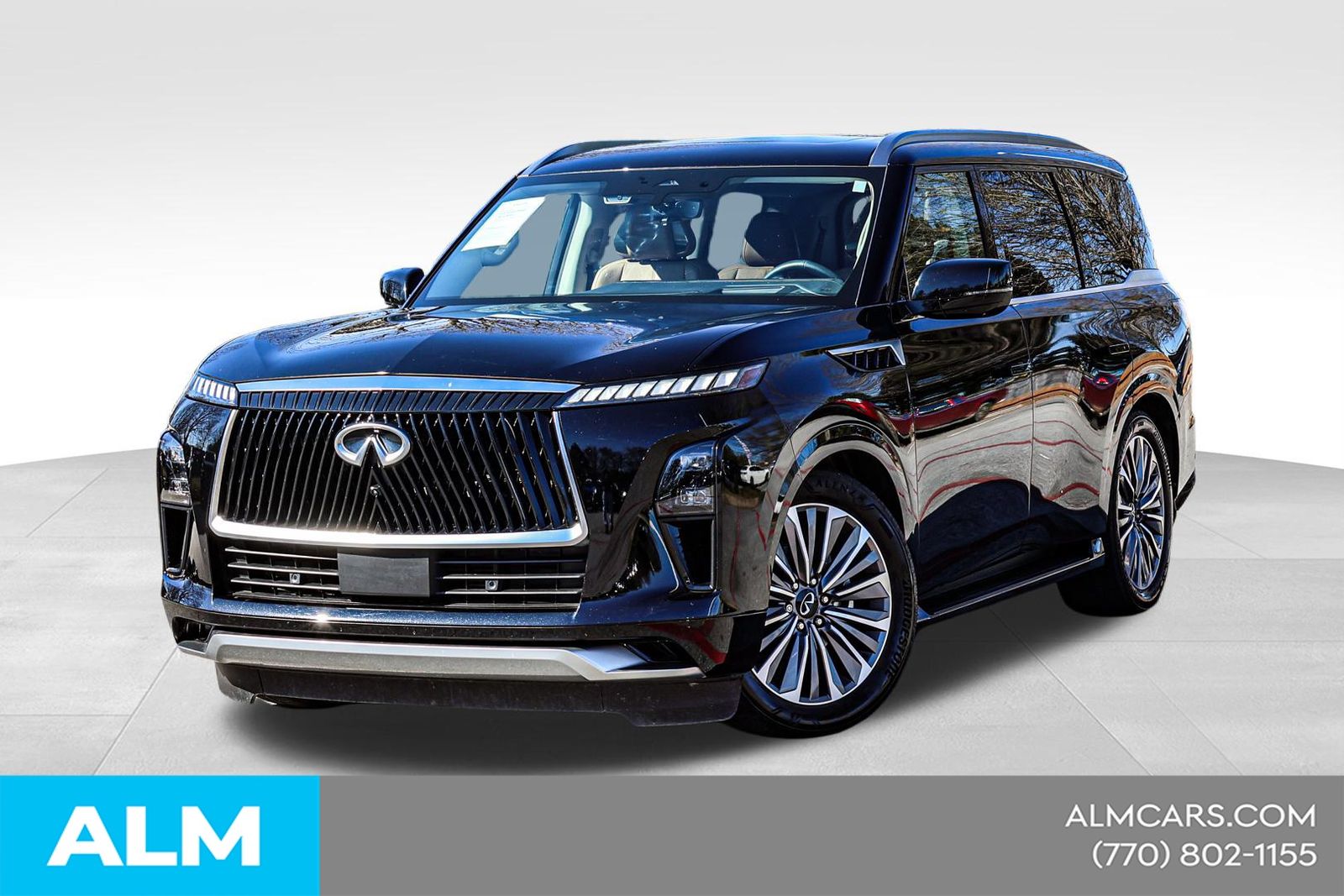 Mineral Black 2025 INFINITI QX80 Sensory 4WD SUV / Crossover All-Wheel Drive 9-Speed Automatic