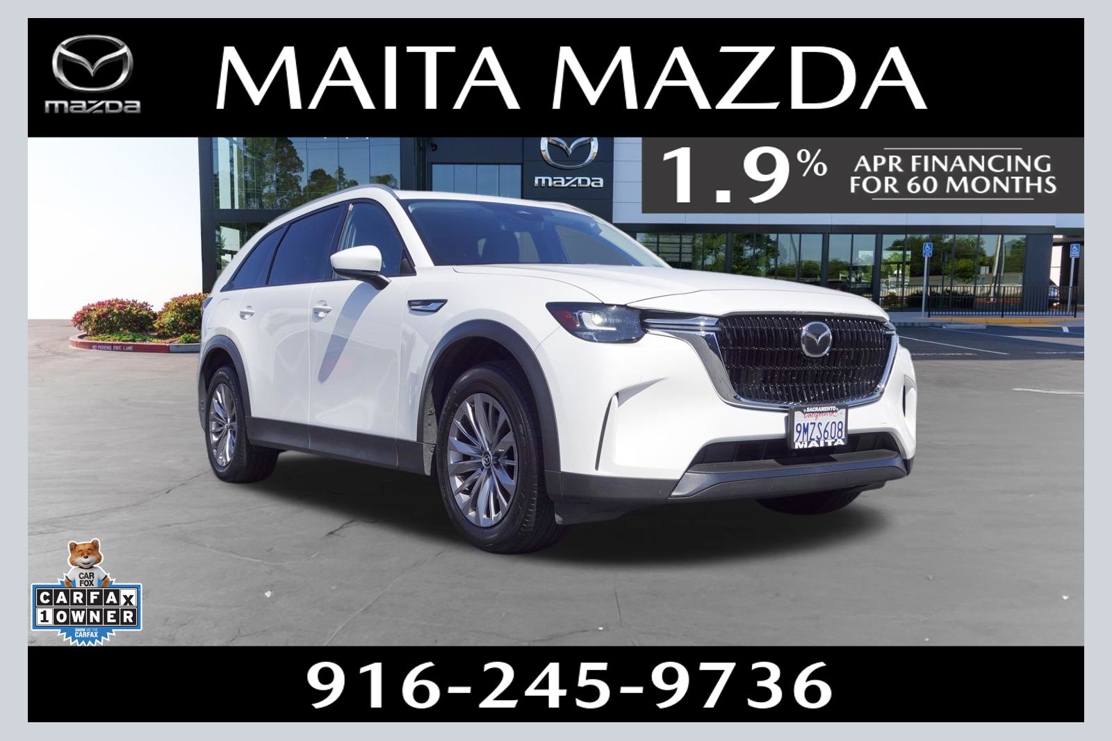 Rhodium White Premium 2024 Mazda CX-90 PHEV Preferred AWD SUV / Crossover All-Wheel Drive 8-Speed Automatic