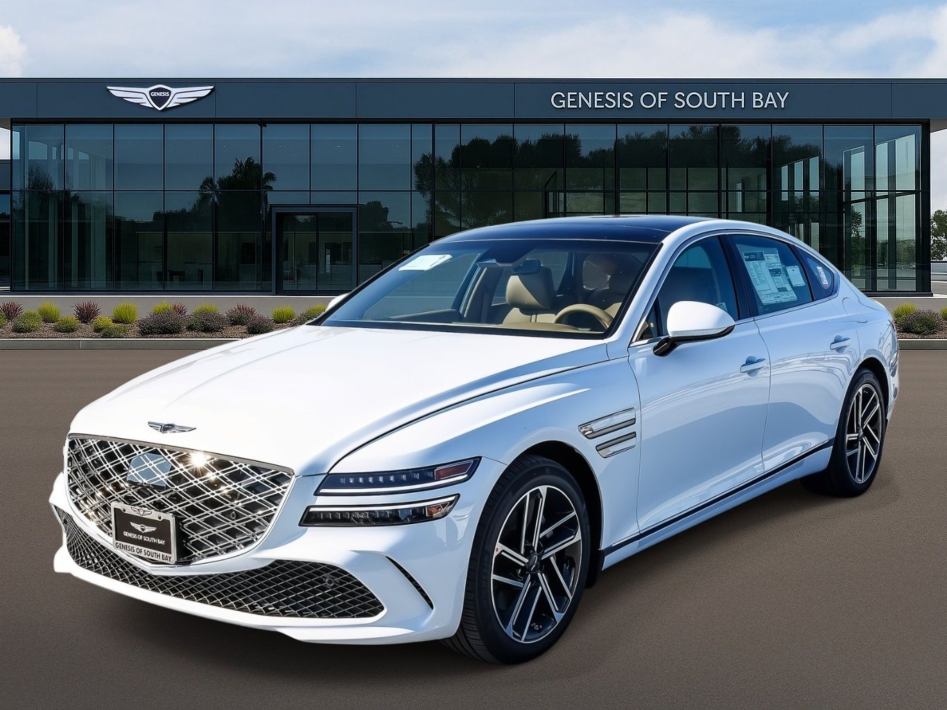 Alta White 2026 Genesis G80 2.5T Advanced AWD Sedan All-Wheel Drive 8-Speed Automatic