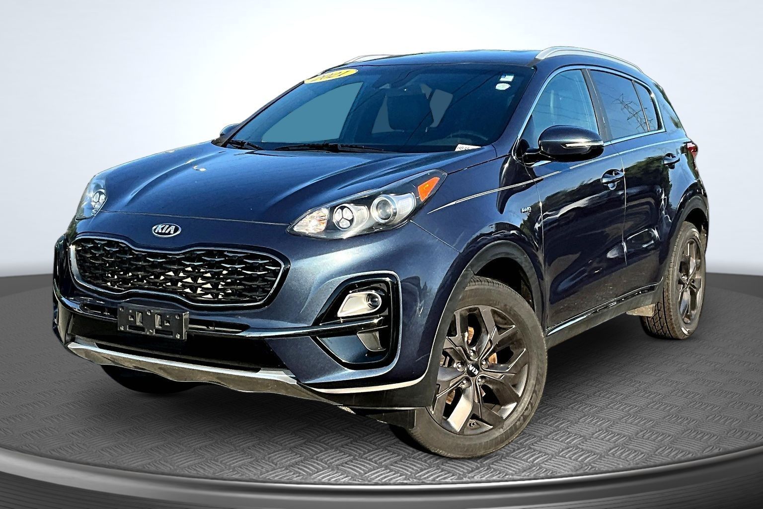 Pacific Blue 2021 Kia Sportage SUV / Crossover All-Wheel Drive 6-Speed Automatic Overdrive