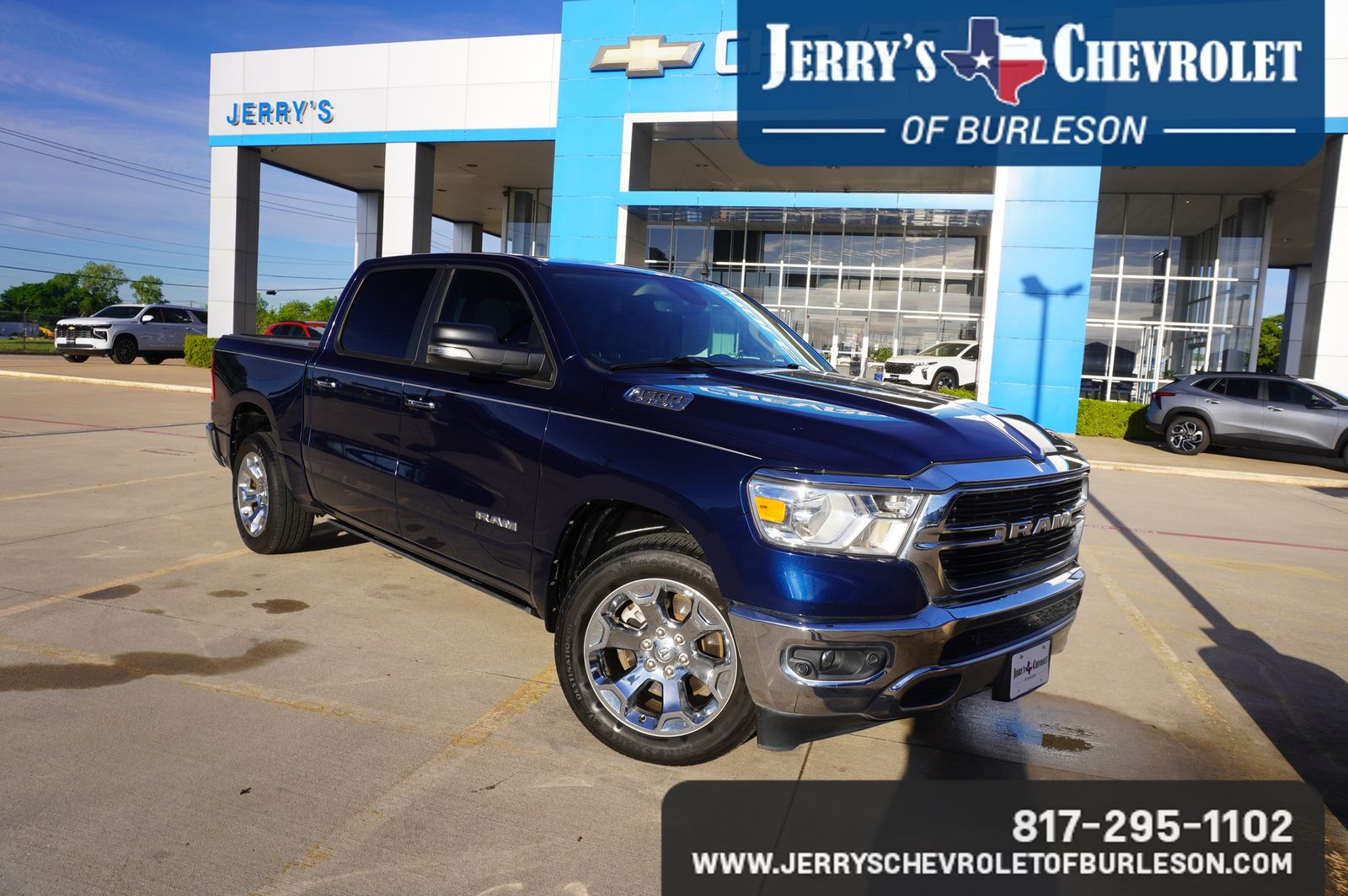 Patriot Blue Pearlcoat 2020 RAM 1500 Pickup Truck 8-Speed Automatic