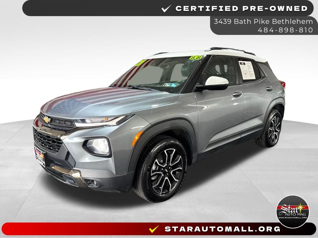 Gray (Steel Metallic) 2021 Chevrolet Trailblazer SUV / Crossover Four-Wheel Drive 9-Speed Automatic