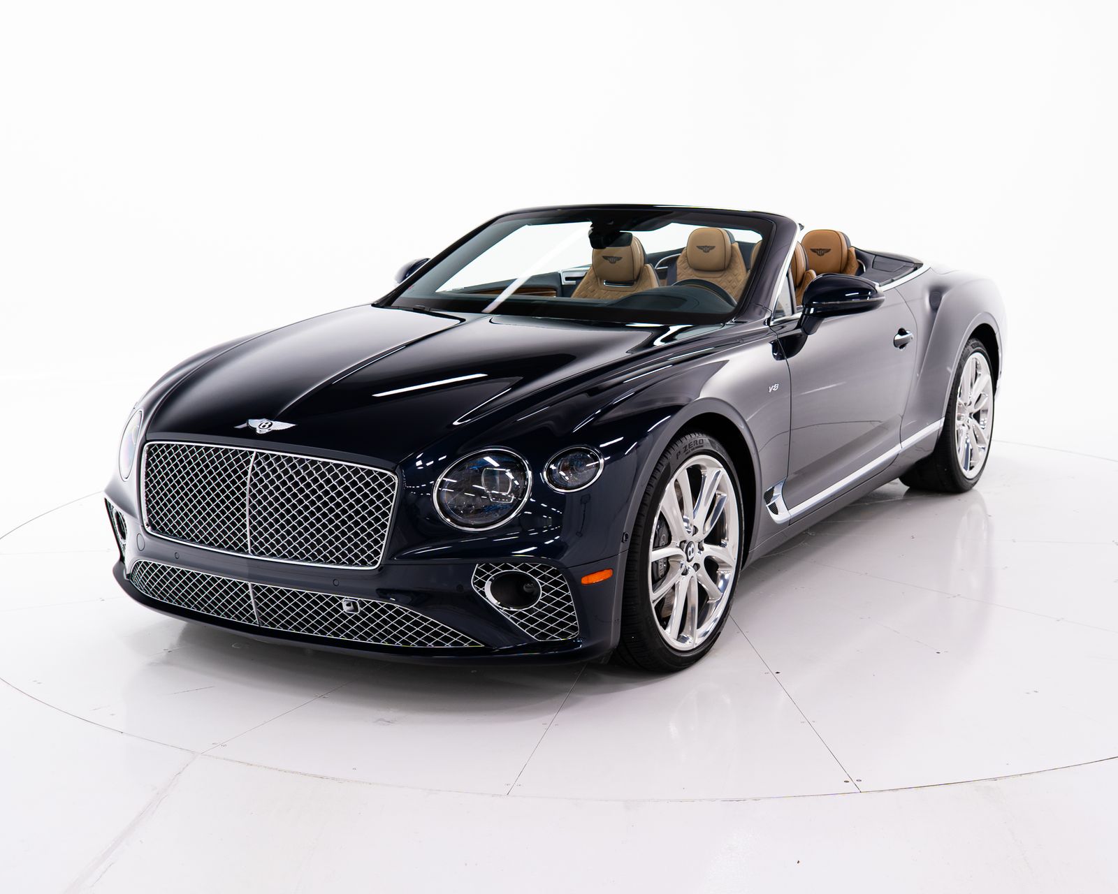 Dark Sapphire 2021 Bentley Continental GTC V8 AWD Convertible All-Wheel Drive 8-Speed Dual Clutch