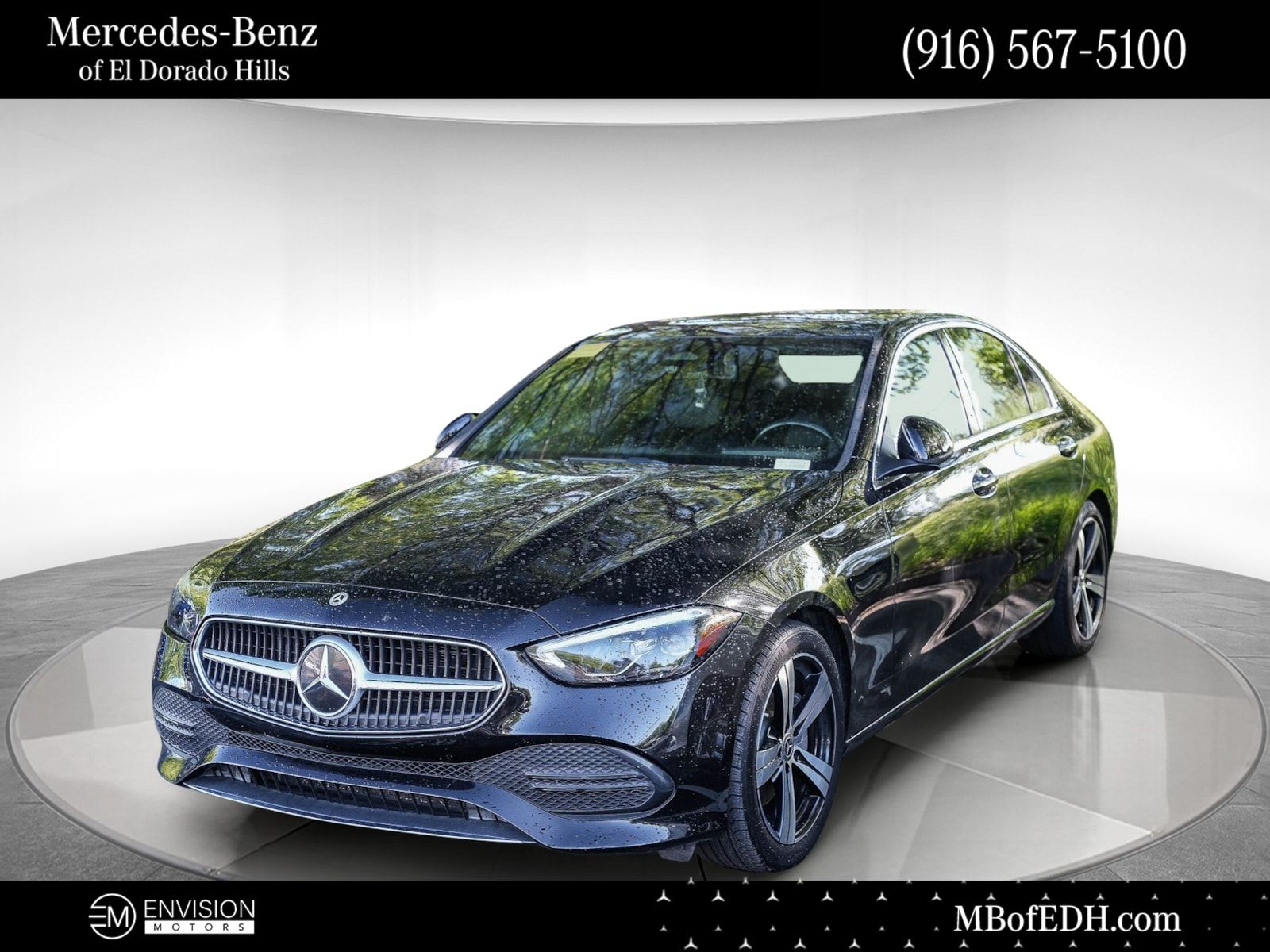 Black 2022 Mercedes-Benz C-Class C 300 Sedan RWD Sedan Rear-Wheel Drive 9-Speed Automatic