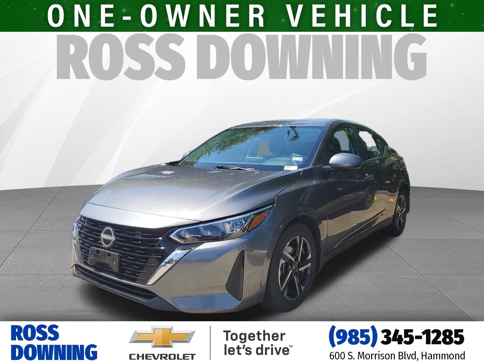 2024 Nissan Sentra SV Gray at Ross Downing Chevrolet