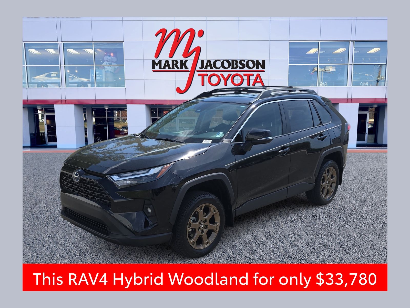 Midnight Black Metallic 2024 Toyota RAV4 Hybrid Woodland Edition AWD SUV / Crossover All-Wheel Drive Continuously Variable Transmission