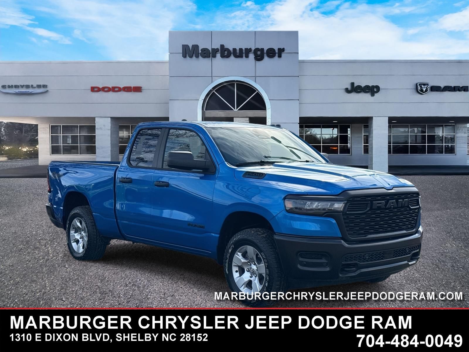 Hydro Blue Pearlcoat 2026 RAM 1500 Tradesman Quad Cab 4WD Pickup Truck Four-Wheel Drive 8-Speed Automatic