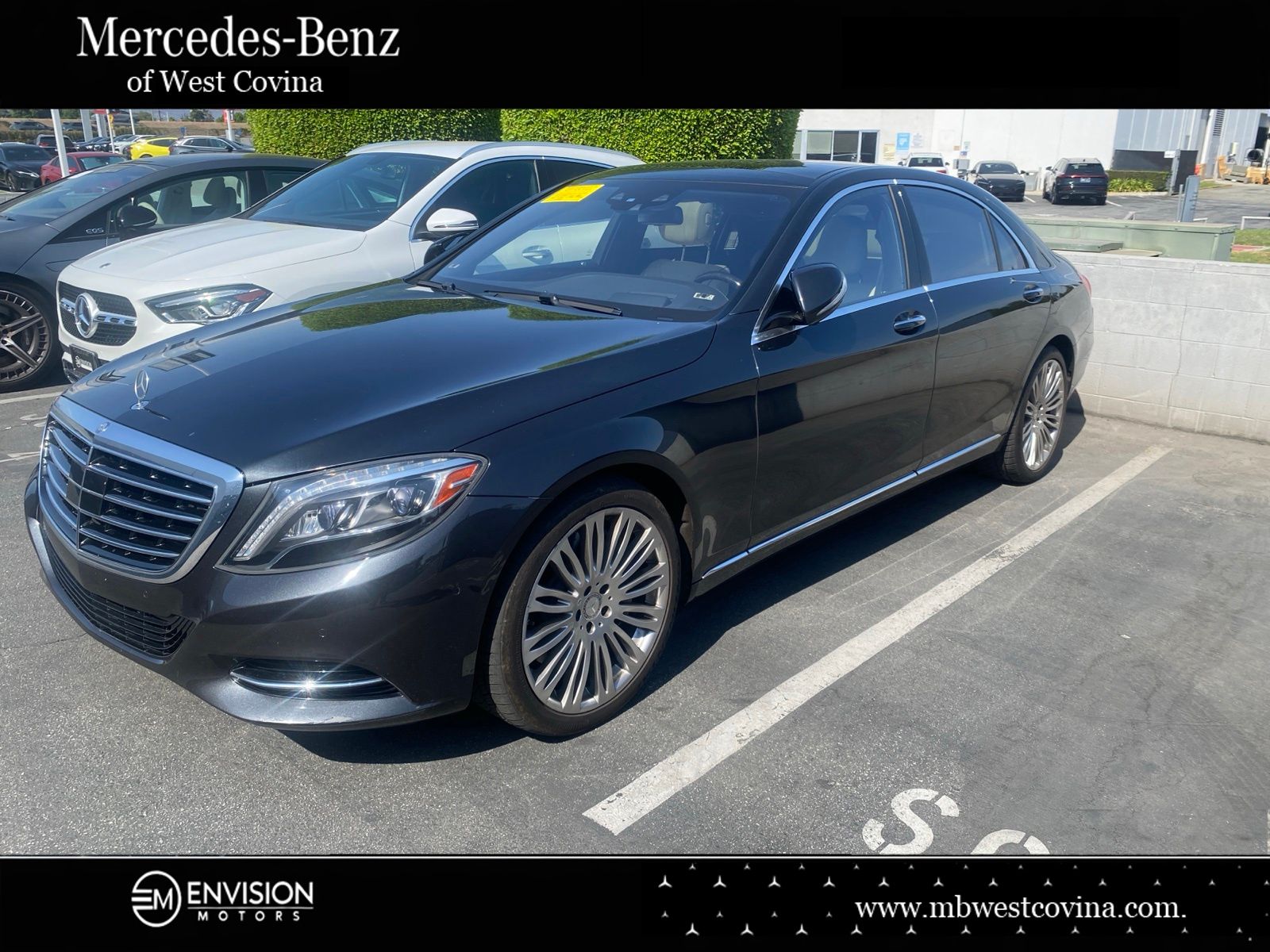 Magnetite Black Metallic 2016 Mercedes-Benz S-Class Sedan Rear-Wheel Drive 7-Speed Automatic