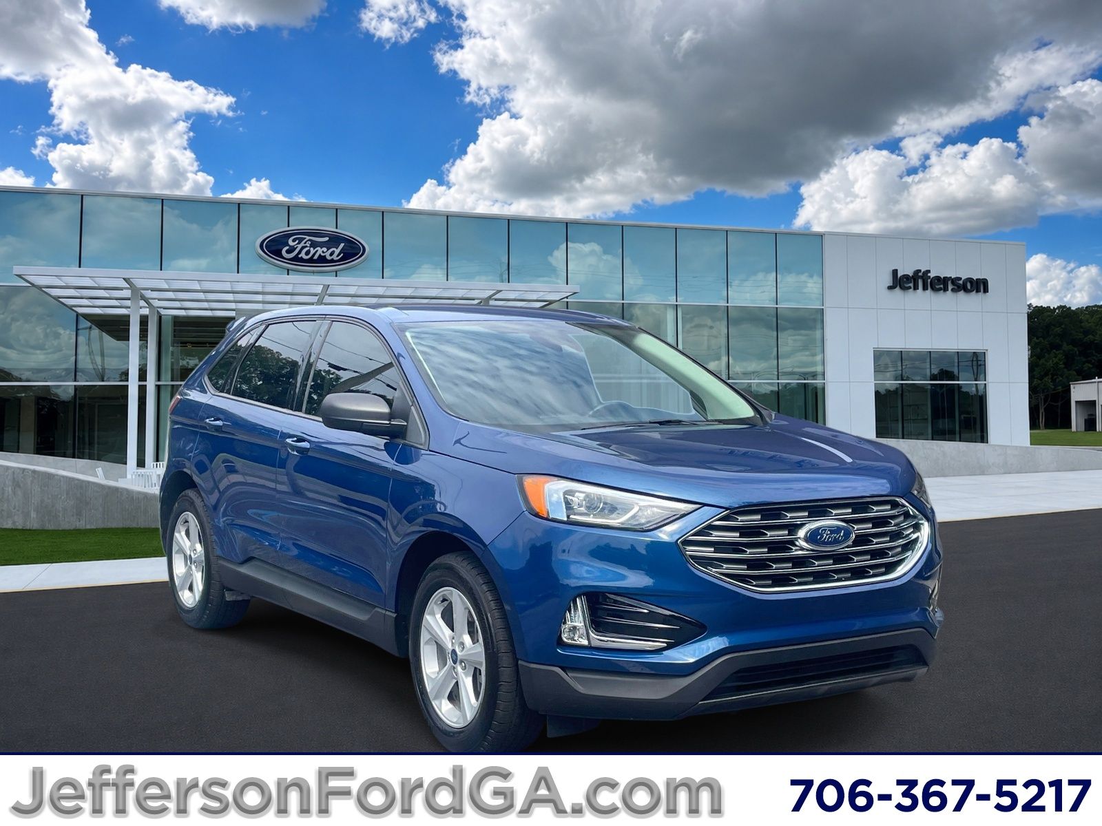 Blue Metallic 2022 Ford Edge SUV / Crossover All-Wheel Drive 8-Speed Automatic