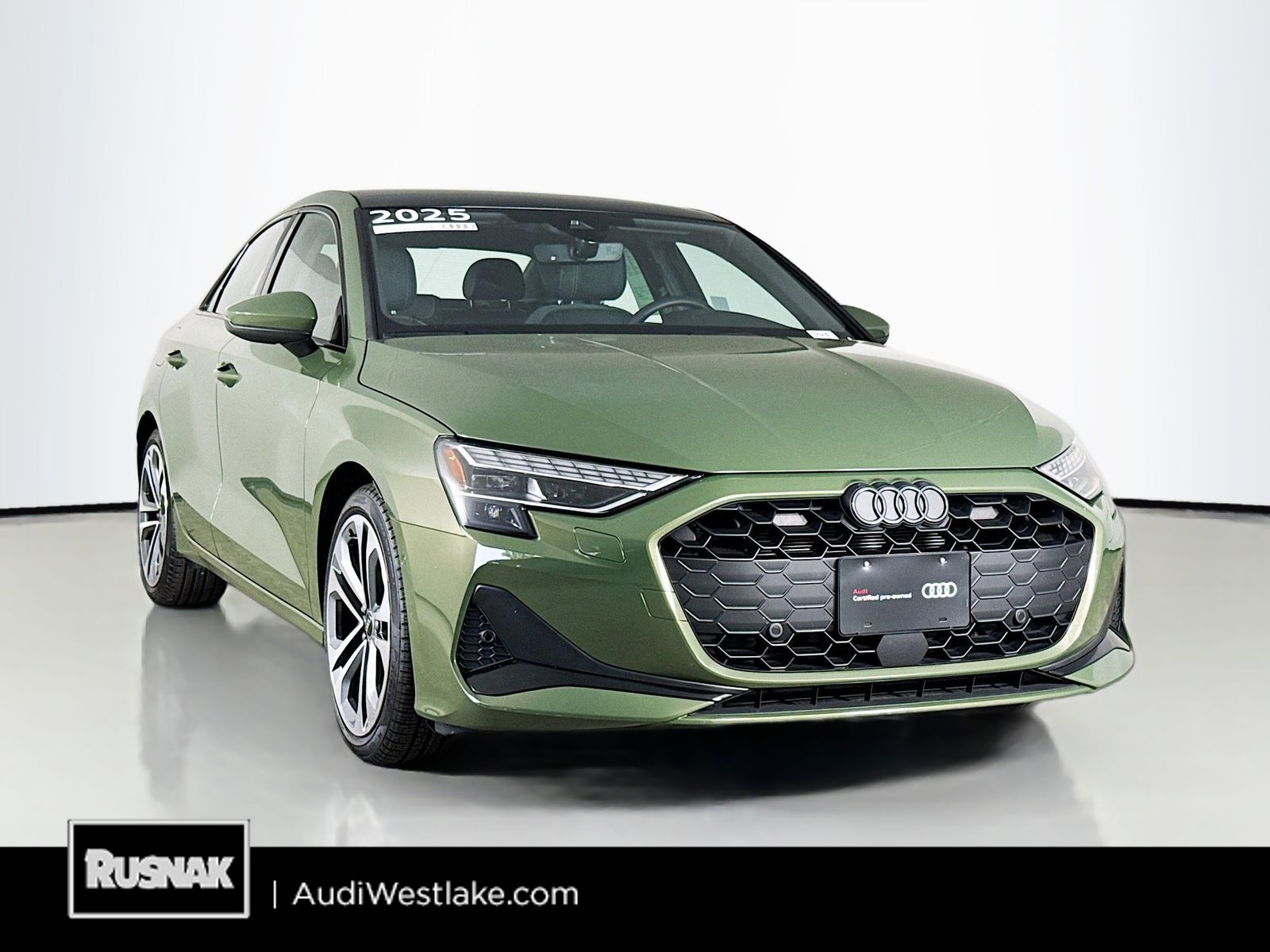 District Green Metallic 2025 Audi A3 Sedan All-Wheel Drive 7-Speed Automatic