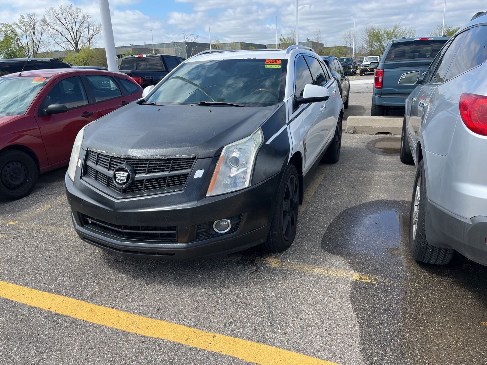 Gray (Platinum Ice Tricoat) 2010 Cadillac SRX Performance FWD SUV / Crossover Front-Wheel Drive 6-Speed Automatic