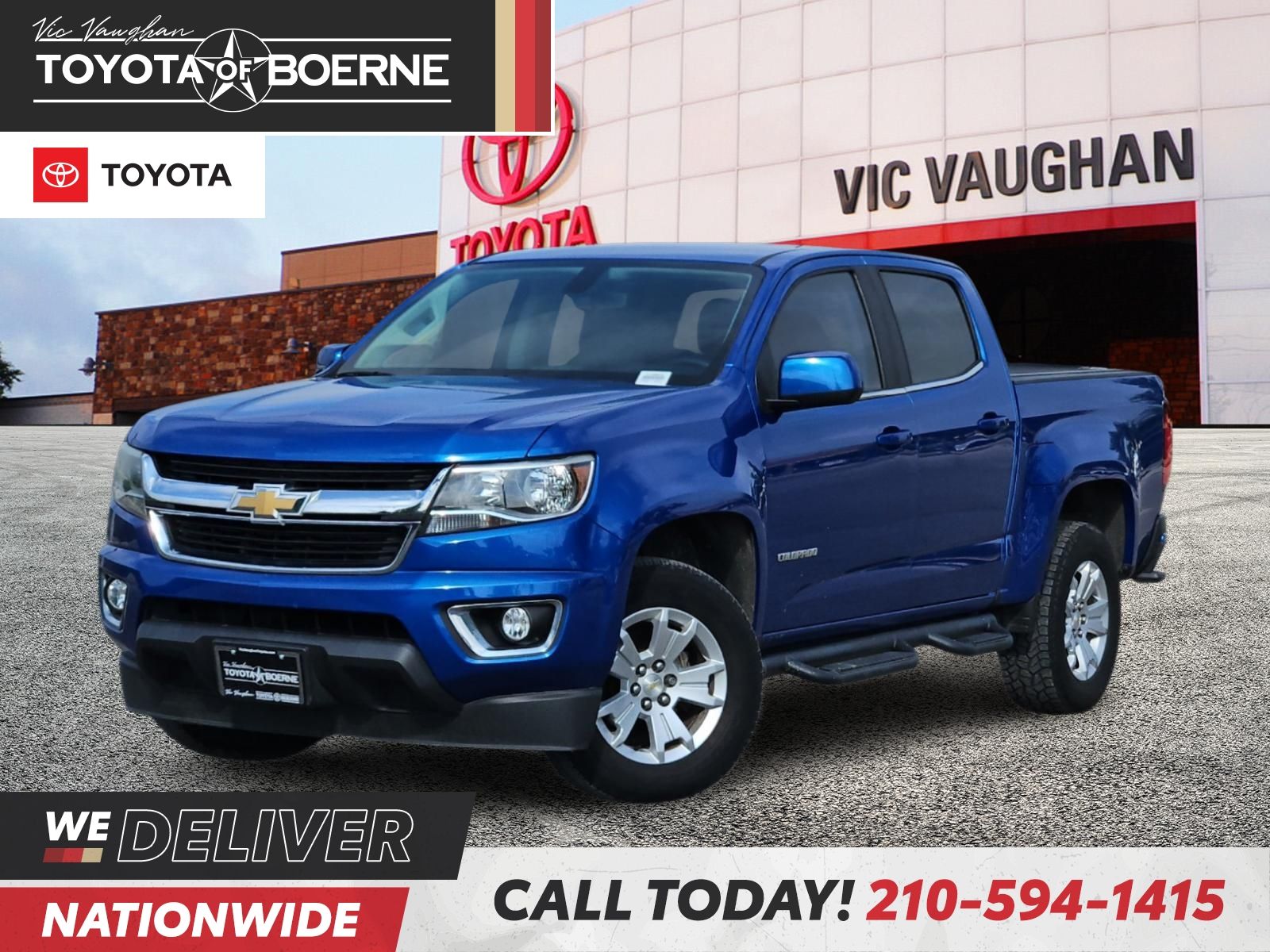 Blue 2019 Chevrolet Colorado Pickup Truck 4X2 8-Speed Automatic