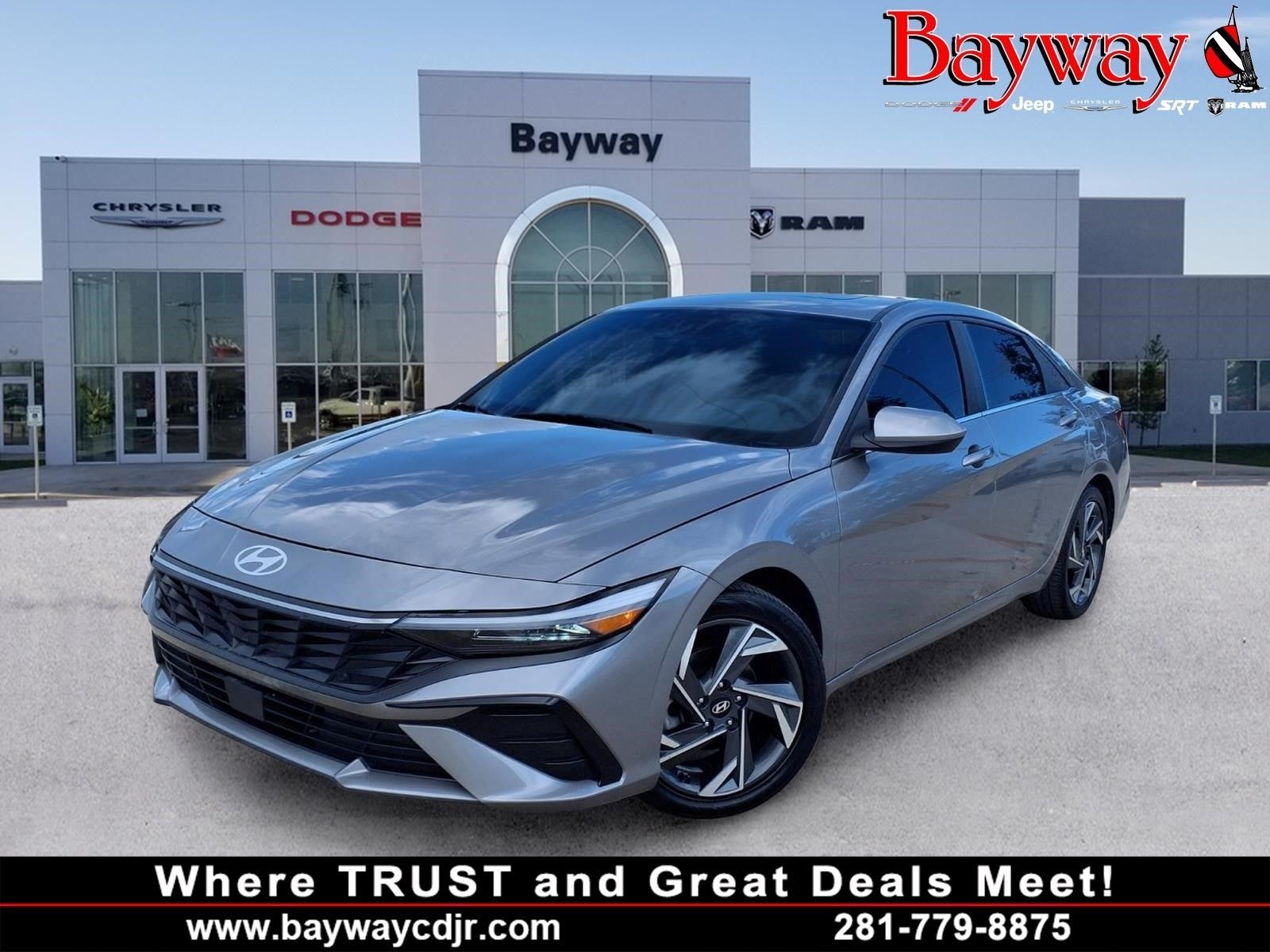 2024 Hyundai Elantra SEL Silver at Bayshore Chrysler Jeep Dodge Ram