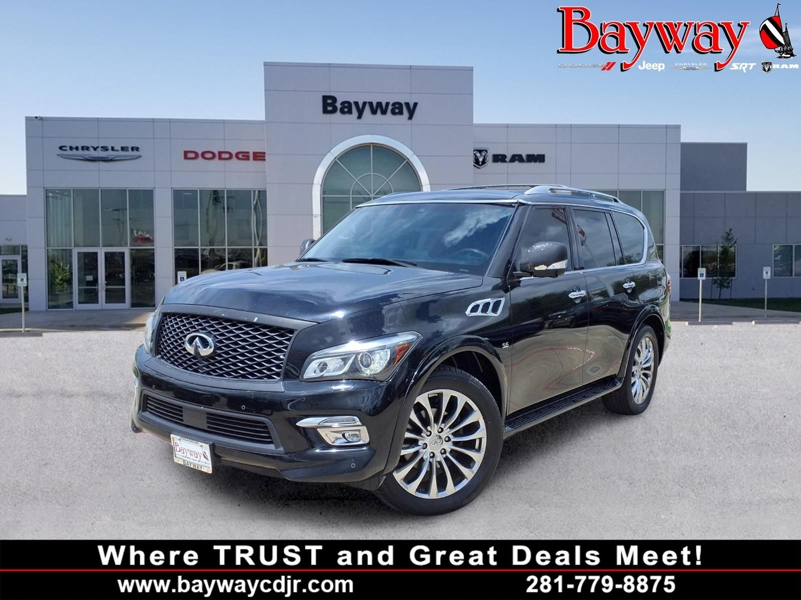 2017 INFINITI QX80 Base Black at Classic Elite Chevrolet Sugar Land