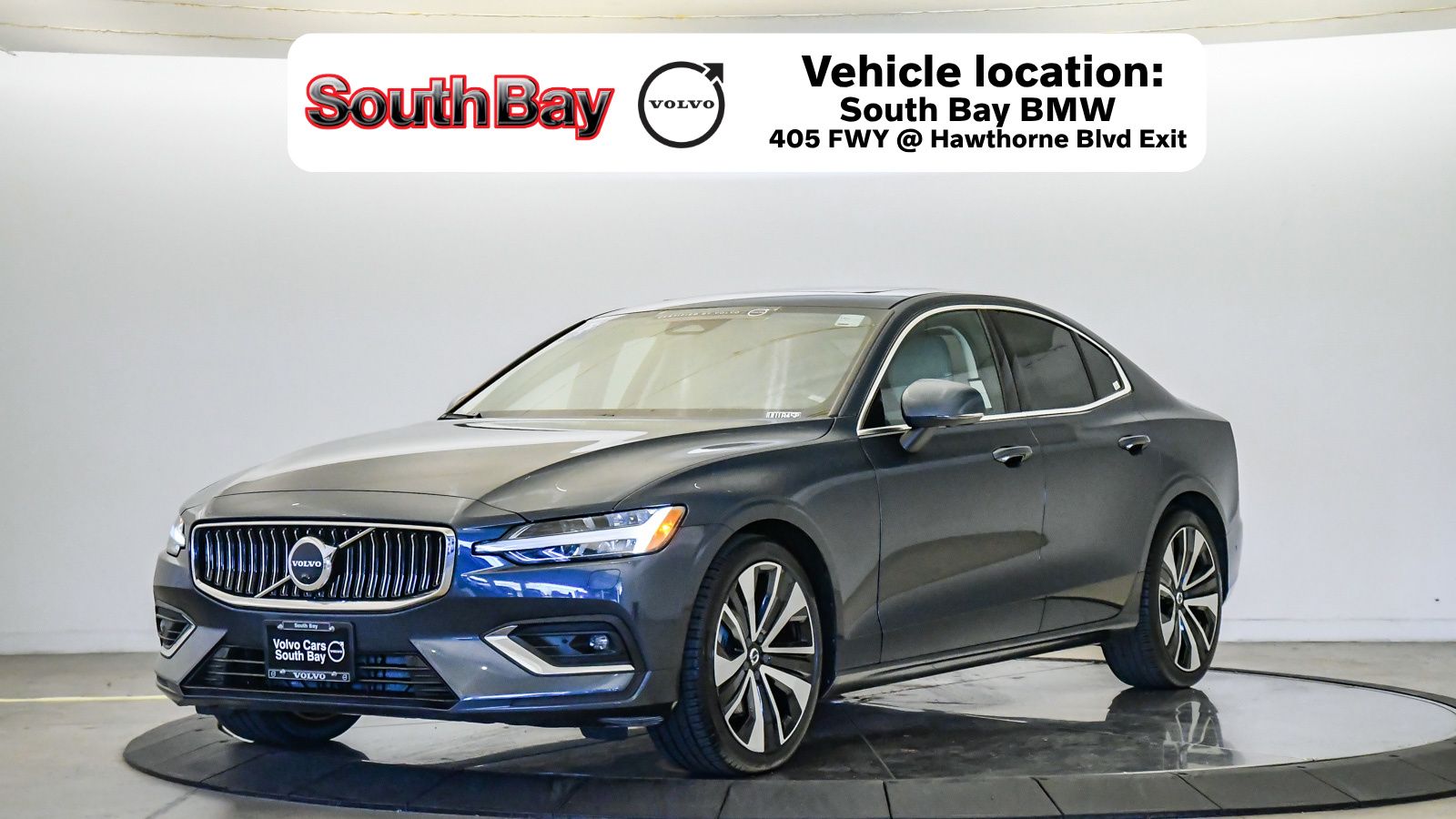 Denim Blue Metallic 2023 Volvo S60 B5 Ultimate Bright Theme FWD Sedan Front-Wheel Drive Automatic