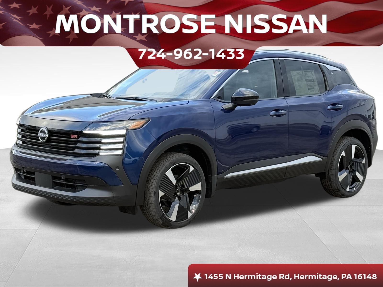 Deep Blue Pearl 2026 Nissan Kicks SUV / Crossover Front-Wheel Drive Continuously Variable Transmission