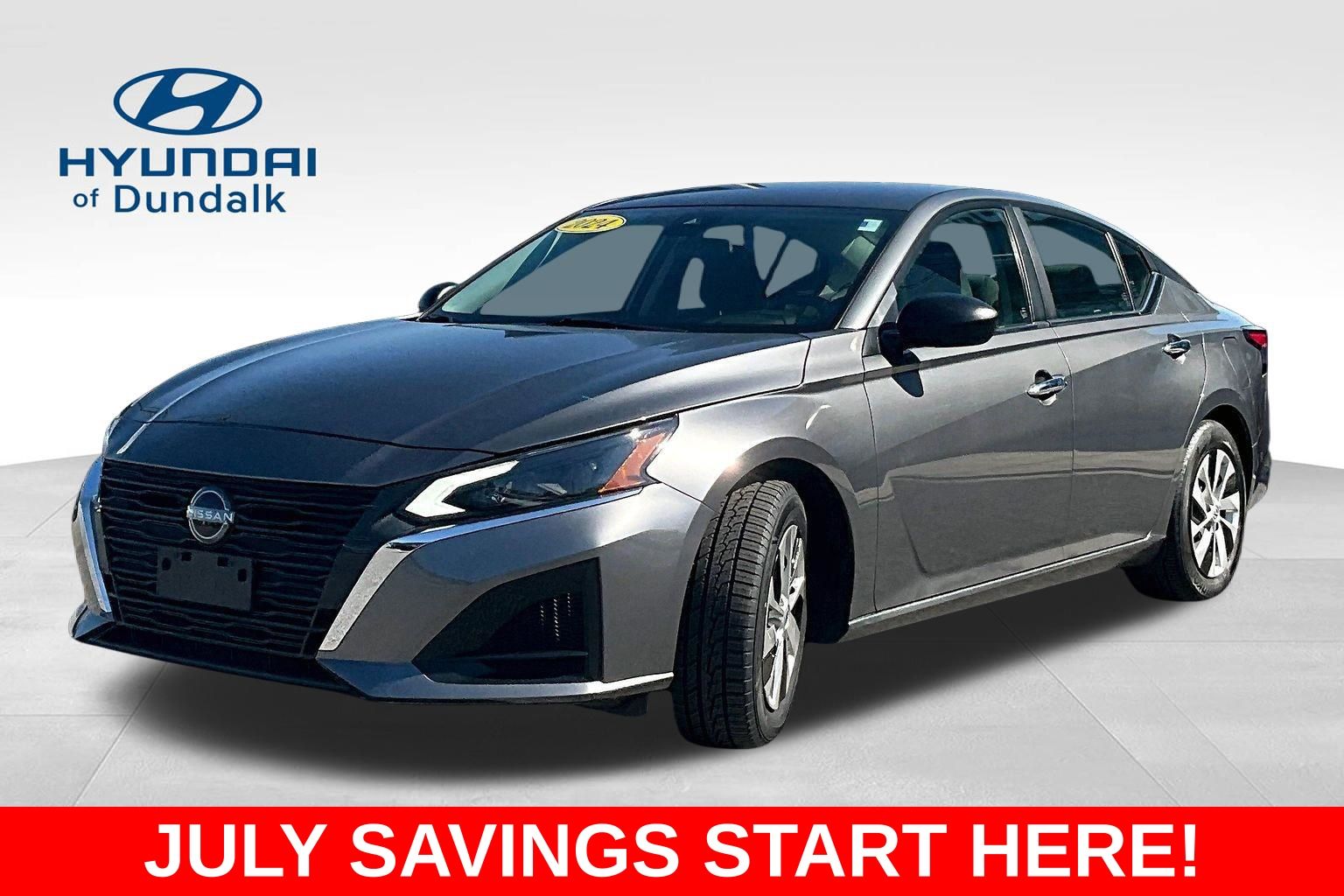 Gray (Gun Metallic) 2024 Nissan Altima Sedan Front-Wheel Drive Continuously Variable Transmission