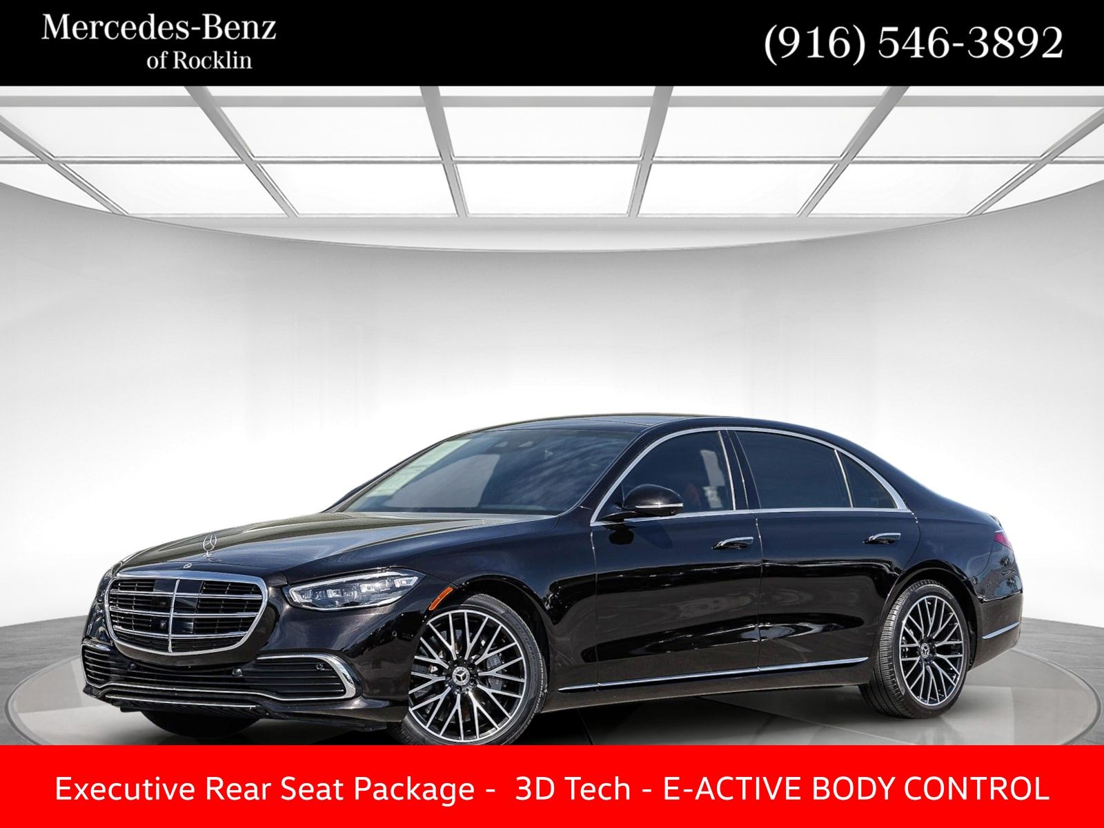 Onyx Black Metallic 2022 Mercedes-Benz S-Class S 580 4MATIC AWD Sedan All-Wheel Drive 9-Speed Automatic