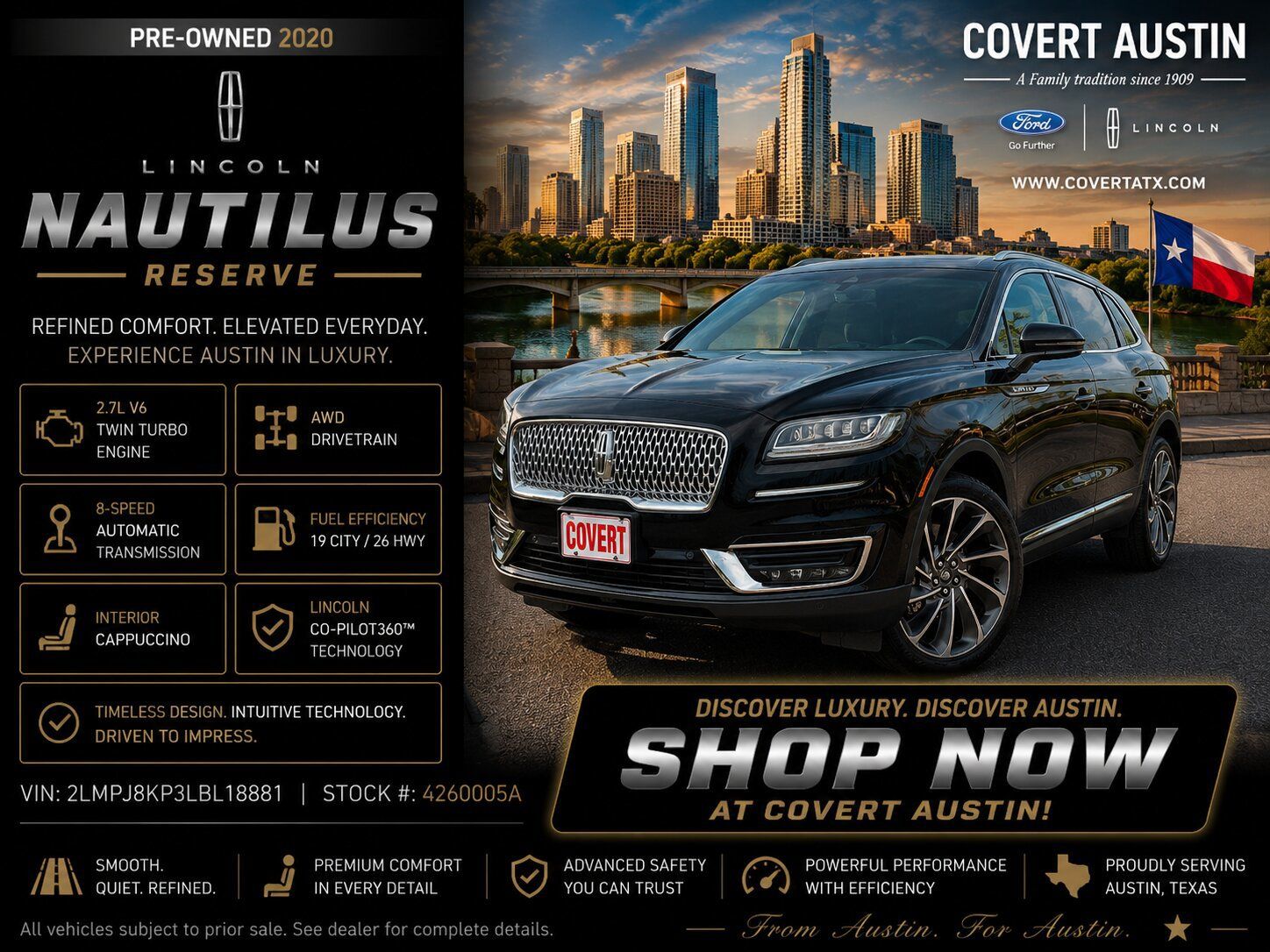 2020 Lincoln Nautilus Reserve AWD
