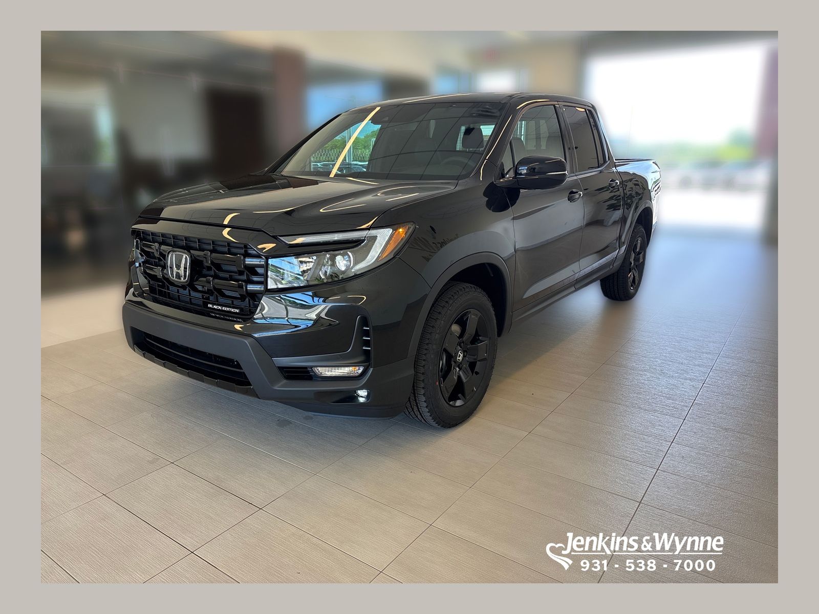 Crystal Black Pearl 2026 Honda Ridgeline Black Edition AWD Pickup Truck All-Wheel Drive 9-Speed Automatic