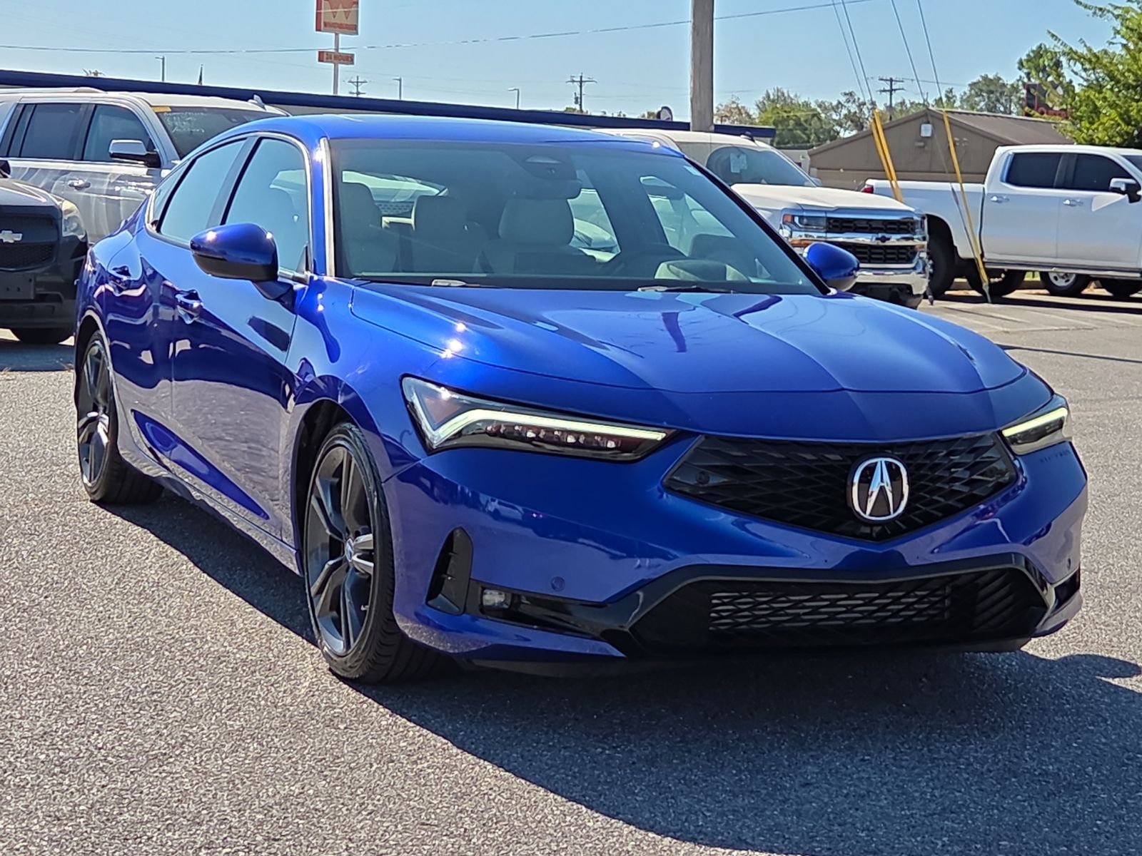 Apex Blue Pearl 2024 Acura Integra Sedan Front-Wheel Drive Continuously Variable Transmission