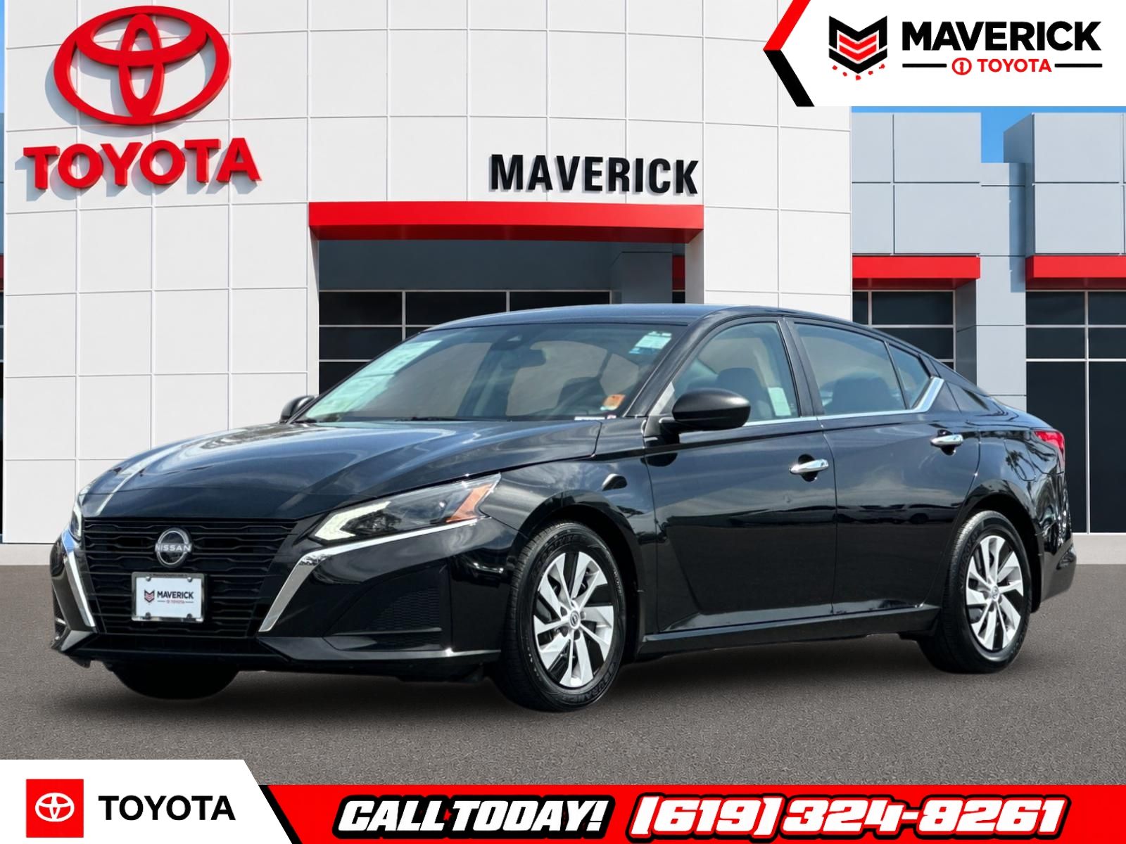 Super Black 2024 Nissan Altima Sedan Front-Wheel Drive Continuously Variable Transmission