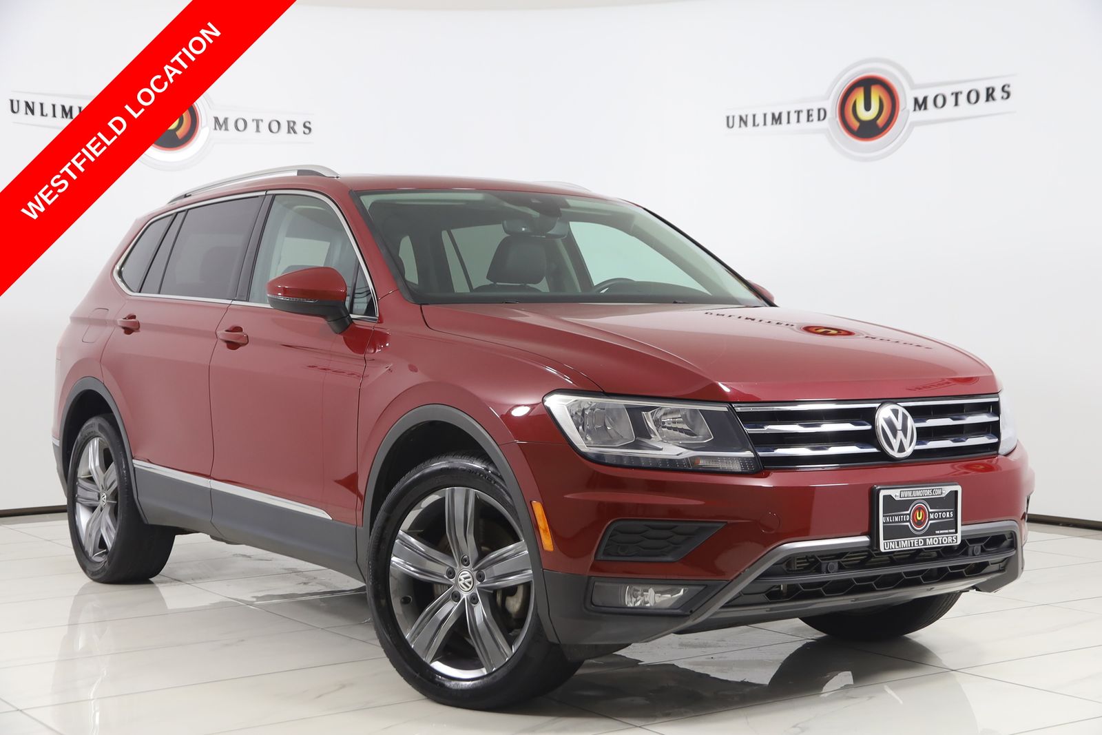 Cardinal Red Metallic 2021 Volkswagen Tiguan SUV / Crossover All-Wheel Drive 8-Speed Automatic