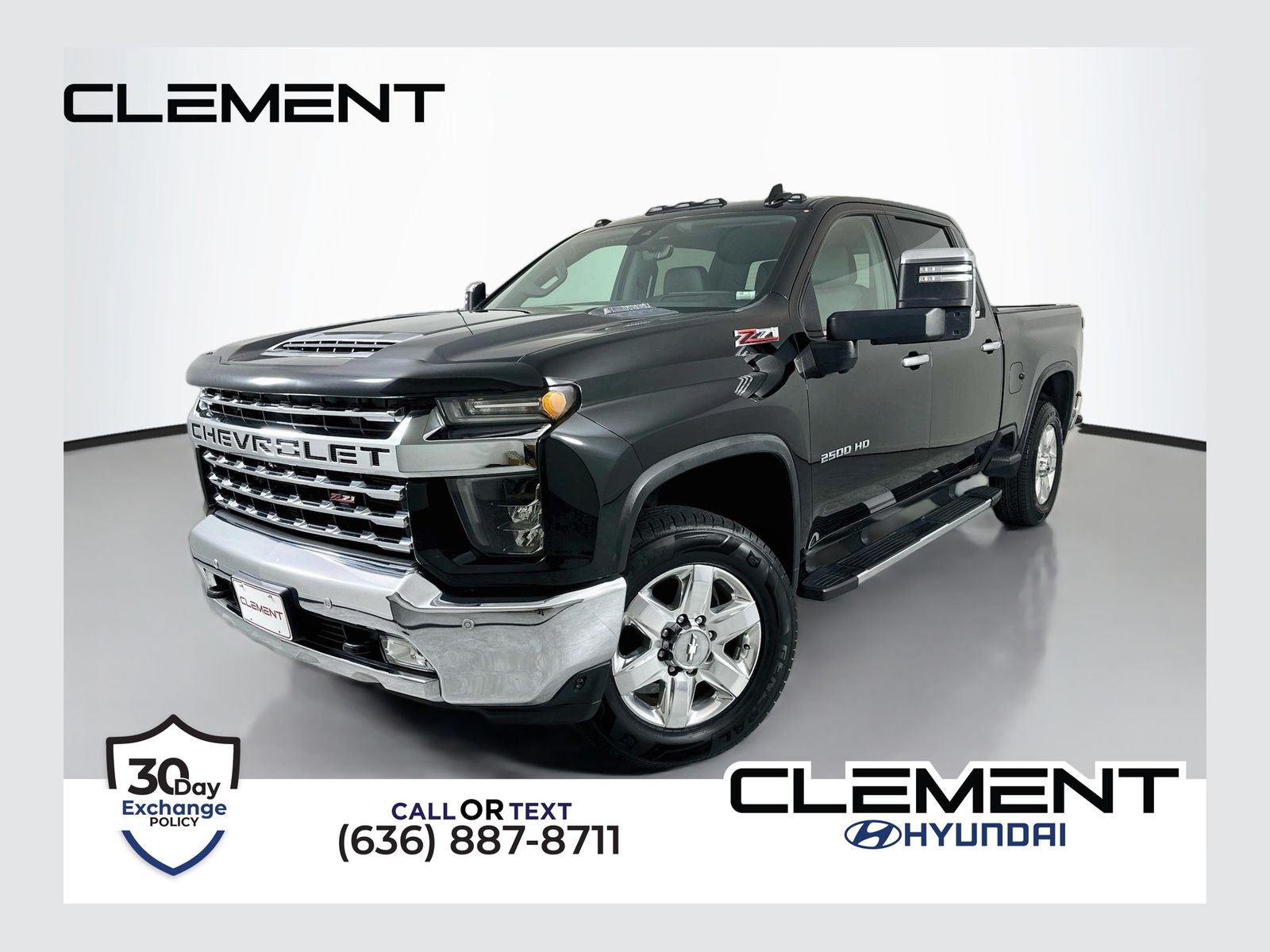Black 2020 Chevrolet Silverado 2500HD Pickup Truck Four-Wheel Drive Automatic