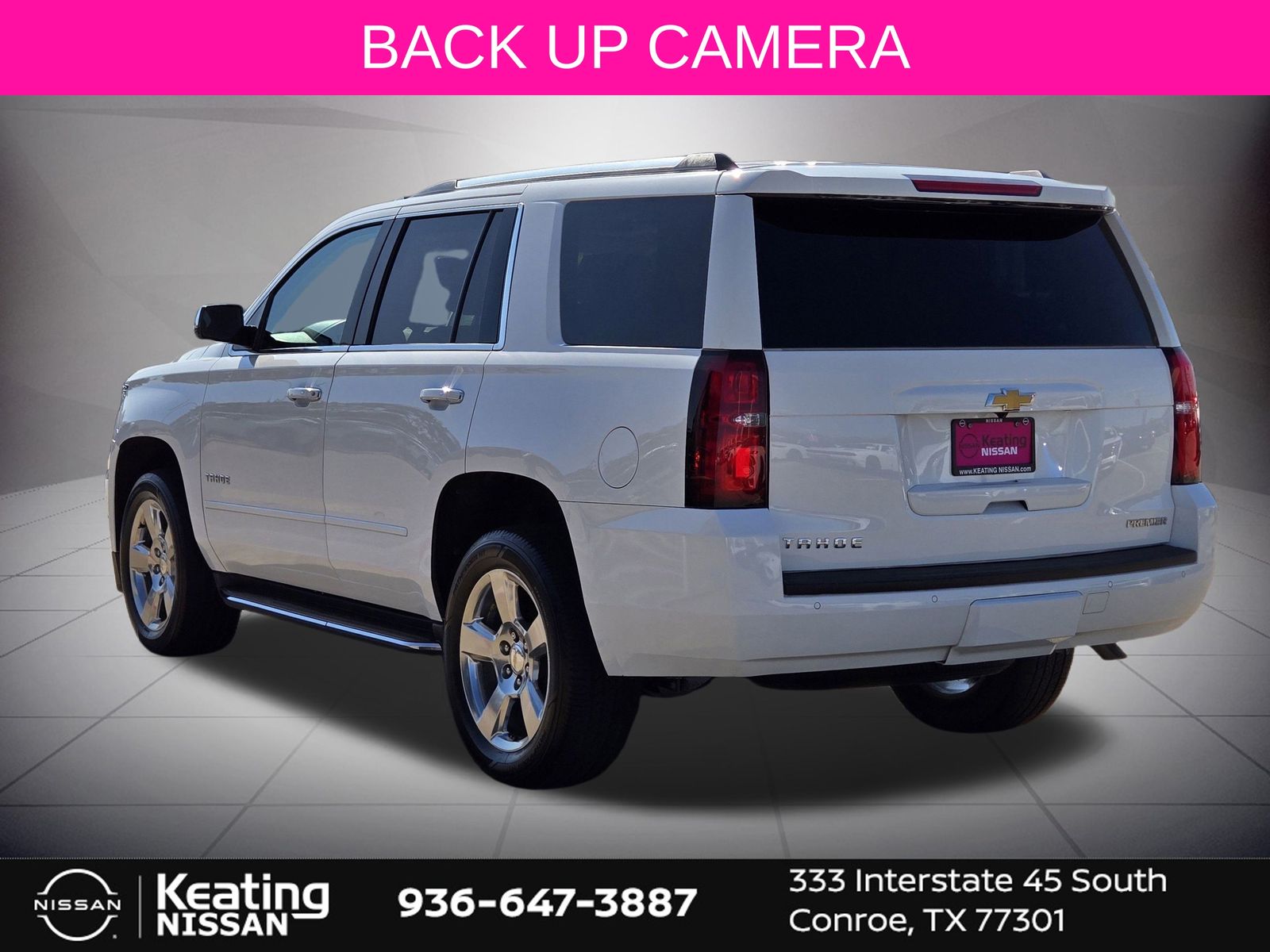 2020 Chevrolet Tahoe Premier White at Classic Elite Chevrolet Sugar Land
