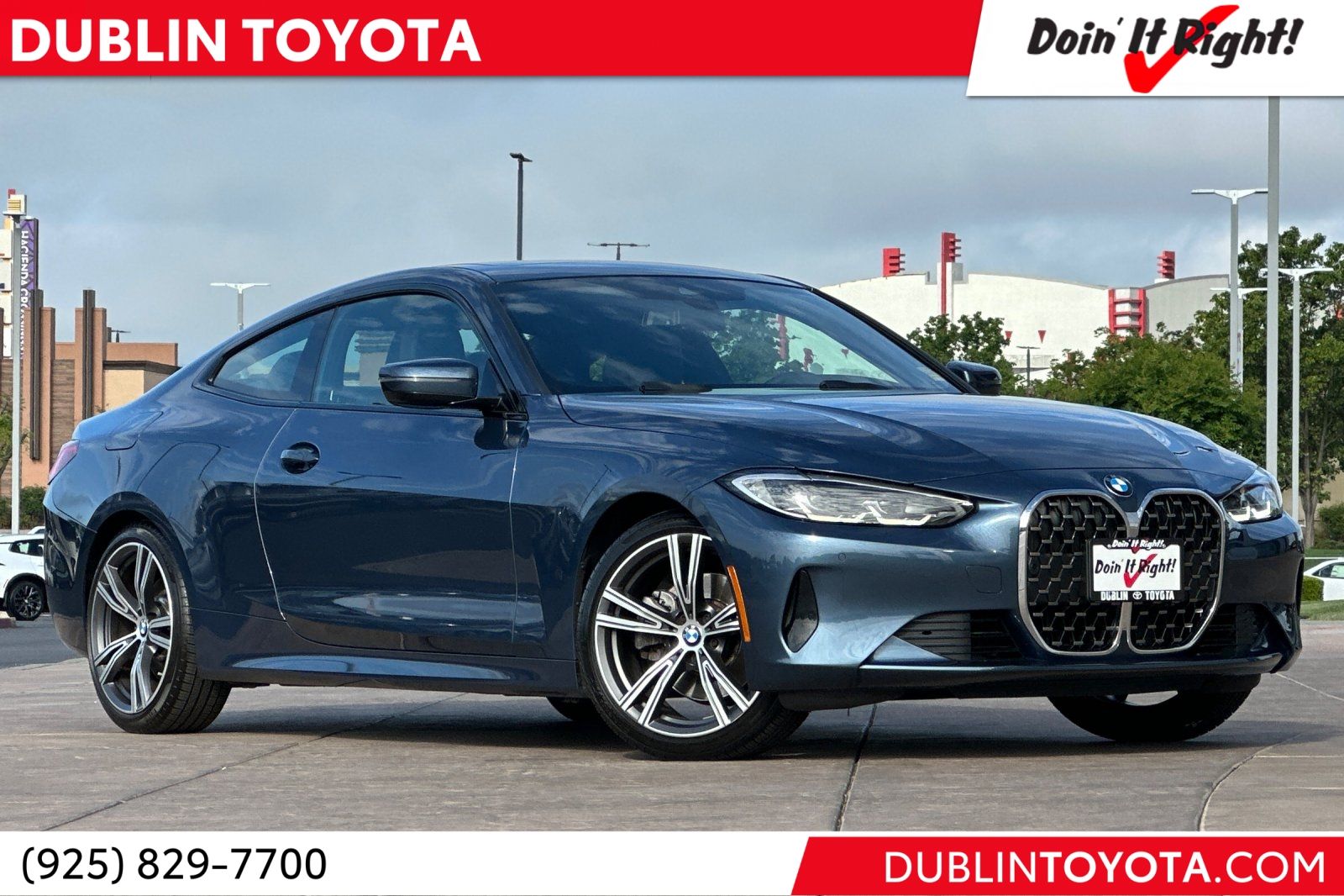 Blue Metallic 2022 BMW 4 Series 430i Coupe RWD Coupe Rear-Wheel Drive 8-Speed Automatic