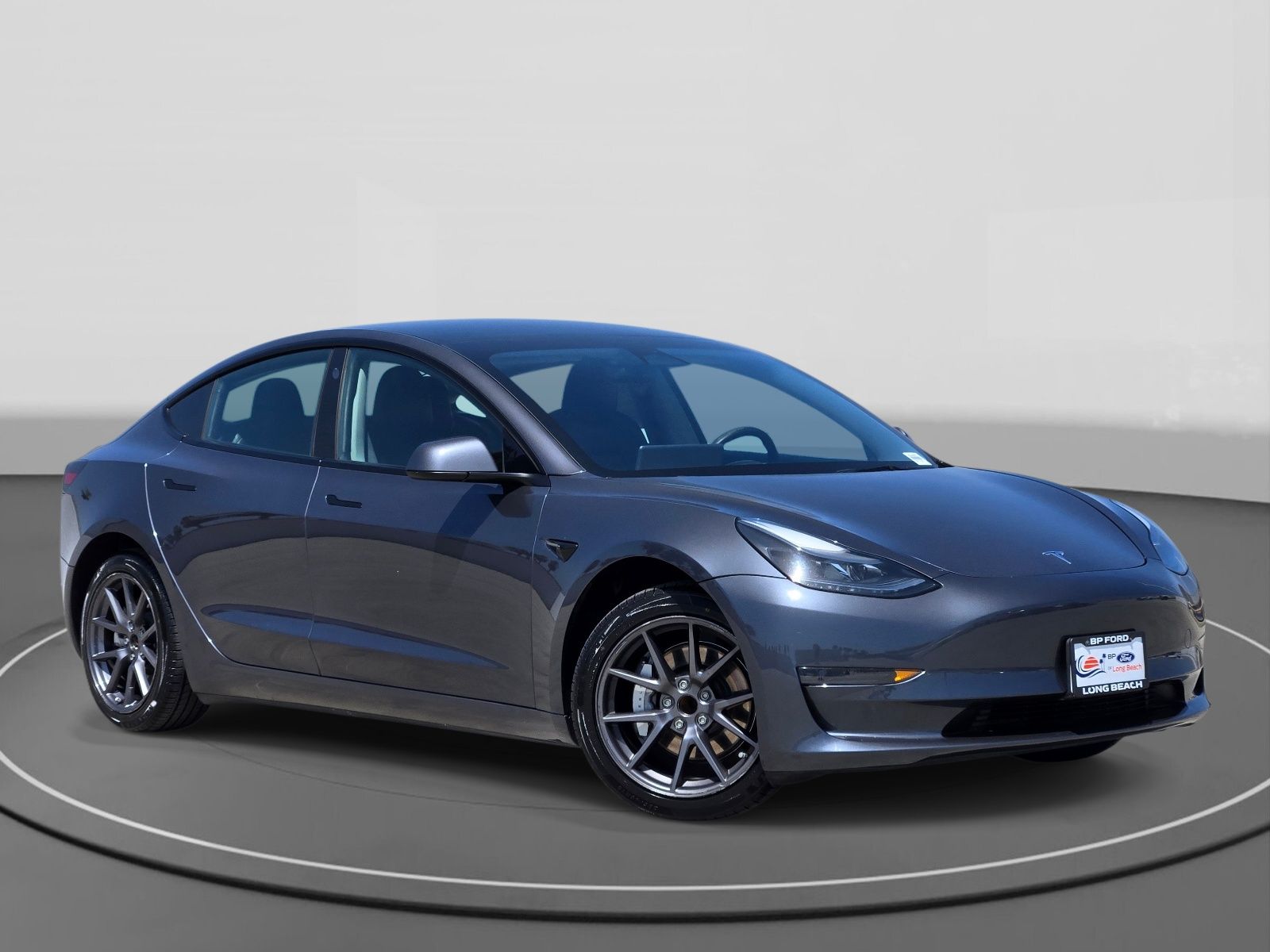Gray 2023 Tesla Model 3 RWD Sedan Rear-Wheel Drive 1-Speed Automatic