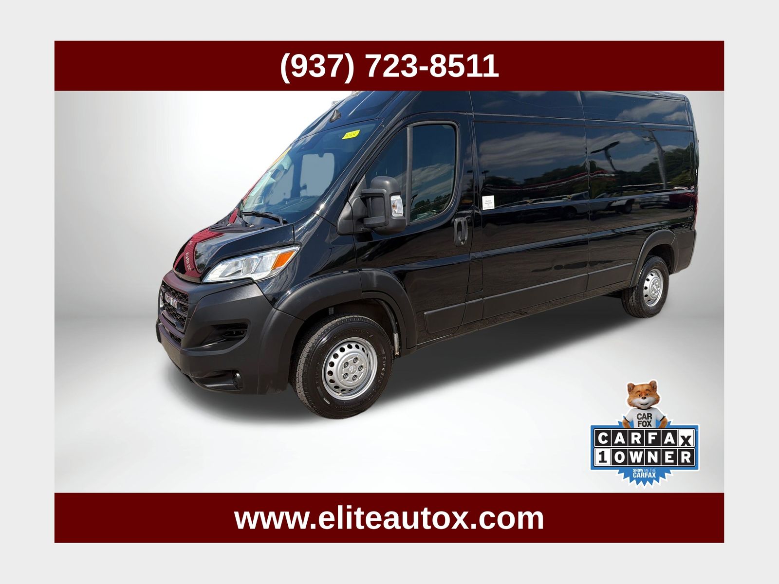 Black Clearcoat 2023 RAM ProMaster Van Front-Wheel Drive 9-Speed Automatic