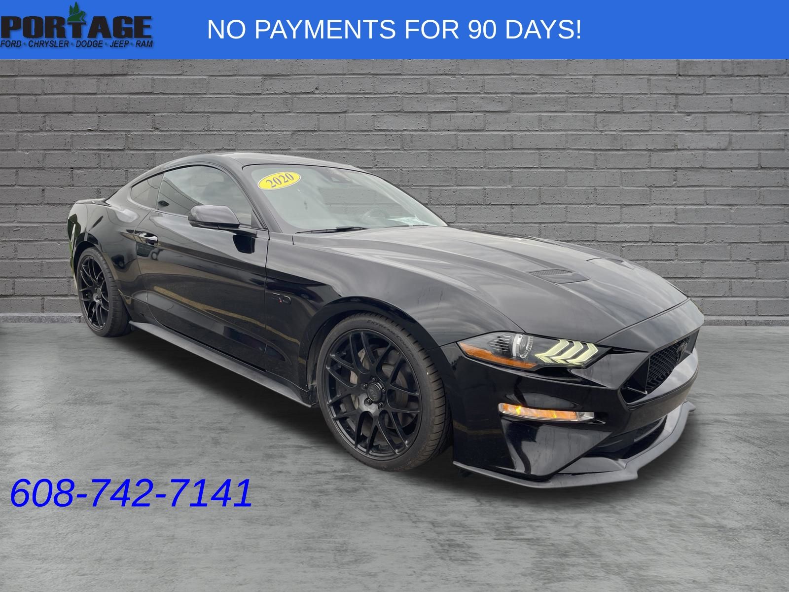 Shadow Black 2020 Ford Mustang Coupe Rear-Wheel Drive Automatic