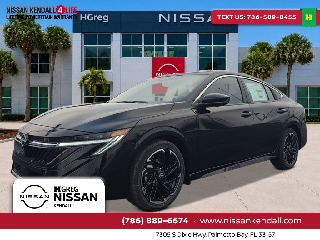 Super Black 2026 Nissan Sentra Sedan Front-Wheel Drive Continuously Variable Transmission