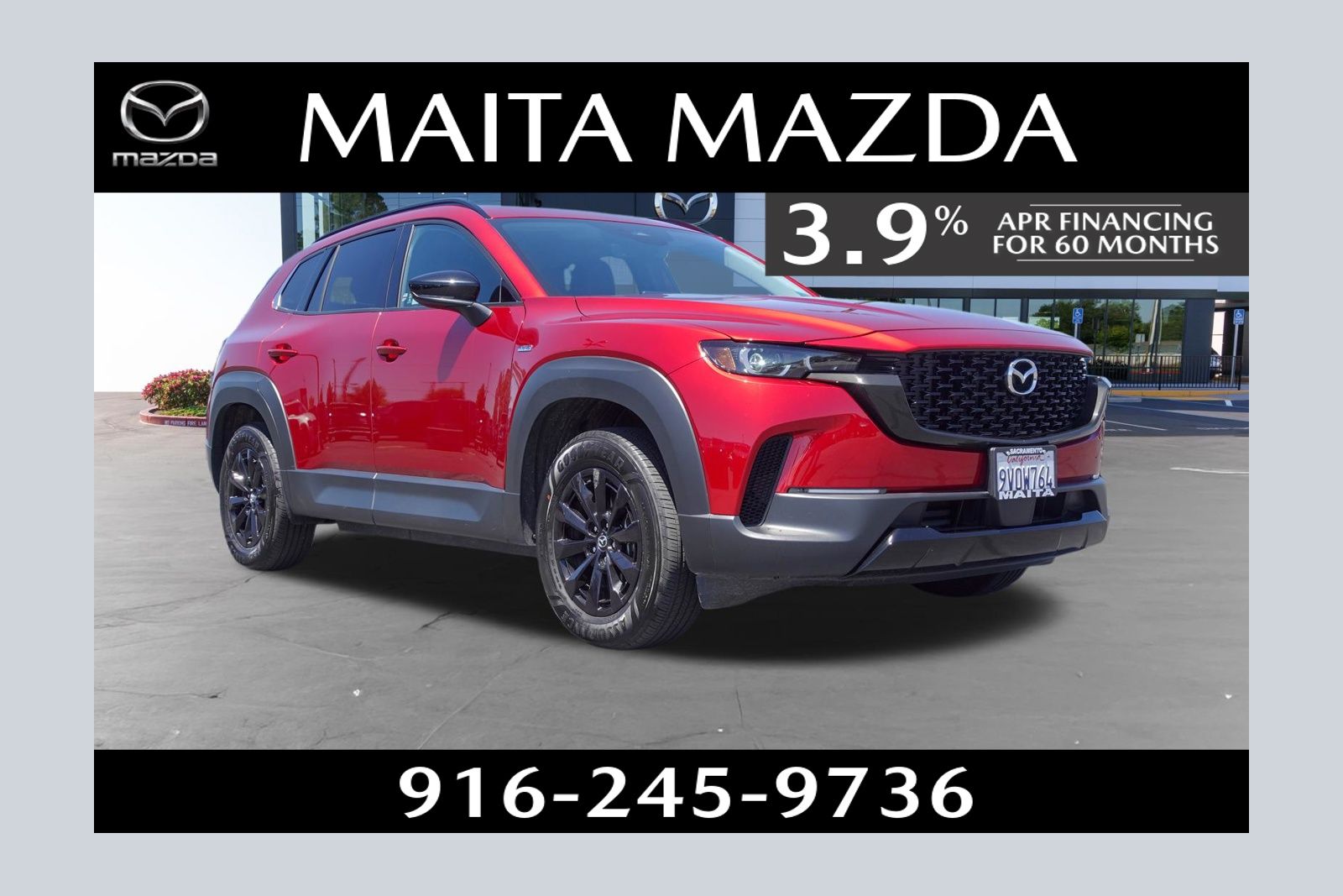 Soul Red Crystal Metallic 2025 Mazda CX-50 Hybrid Premium AWD SUV / Crossover All-Wheel Drive Continuously Variable Transmission