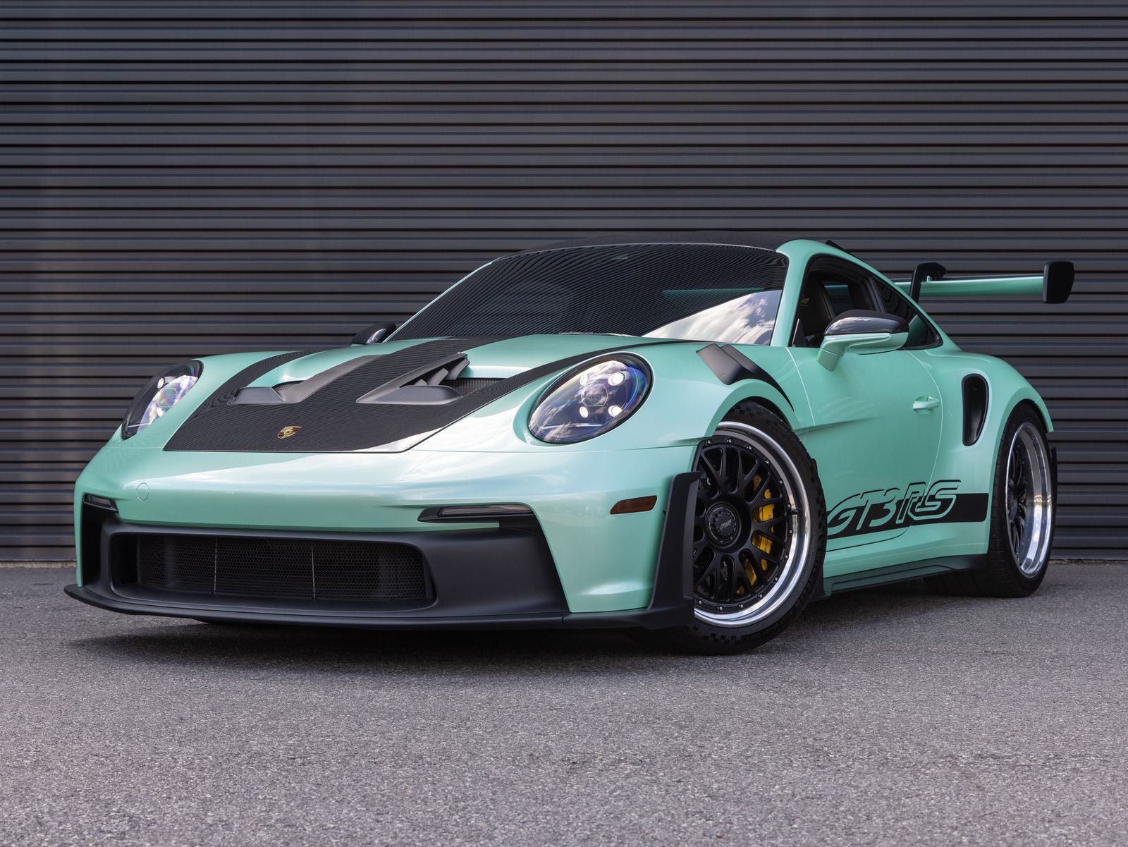 Wrapped Green 2024 Porsche 911 Coupe Rear-Wheel Drive 7-Speed Automatic