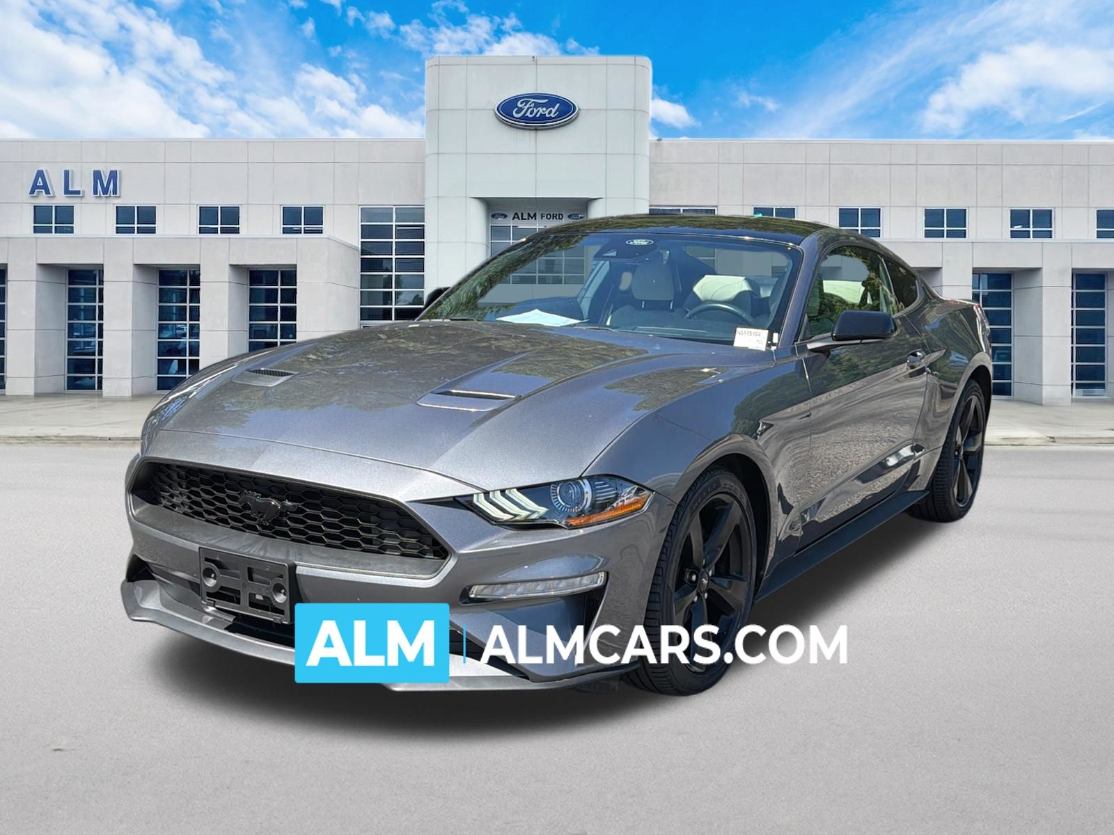 Gray 2022 Ford Mustang Coupe Rear-Wheel Drive 6-Speed Manual