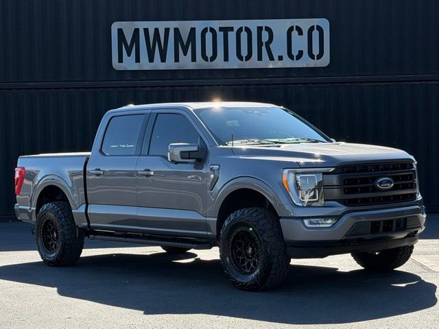Gray 2021 Ford F-150 Pickup Truck Four-Wheel Drive Automatic
