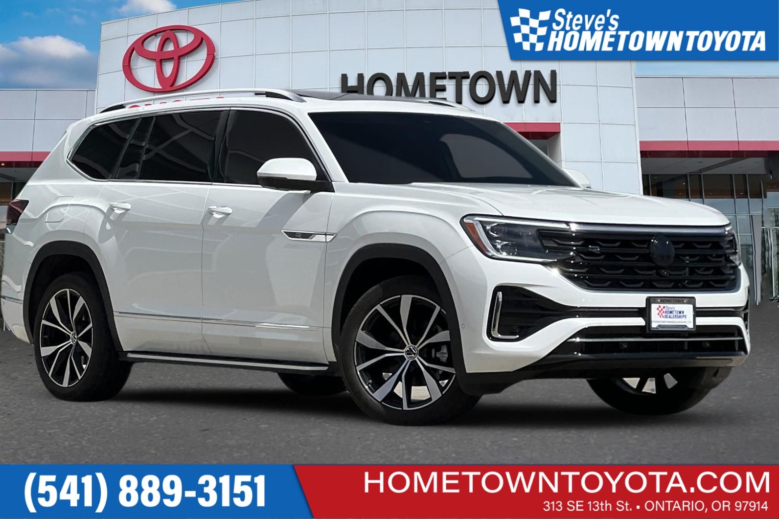 White 2025 Volkswagen Atlas SEL Premium R-Line 4Motion SUV / Crossover All-Wheel Drive 8-Speed Automatic