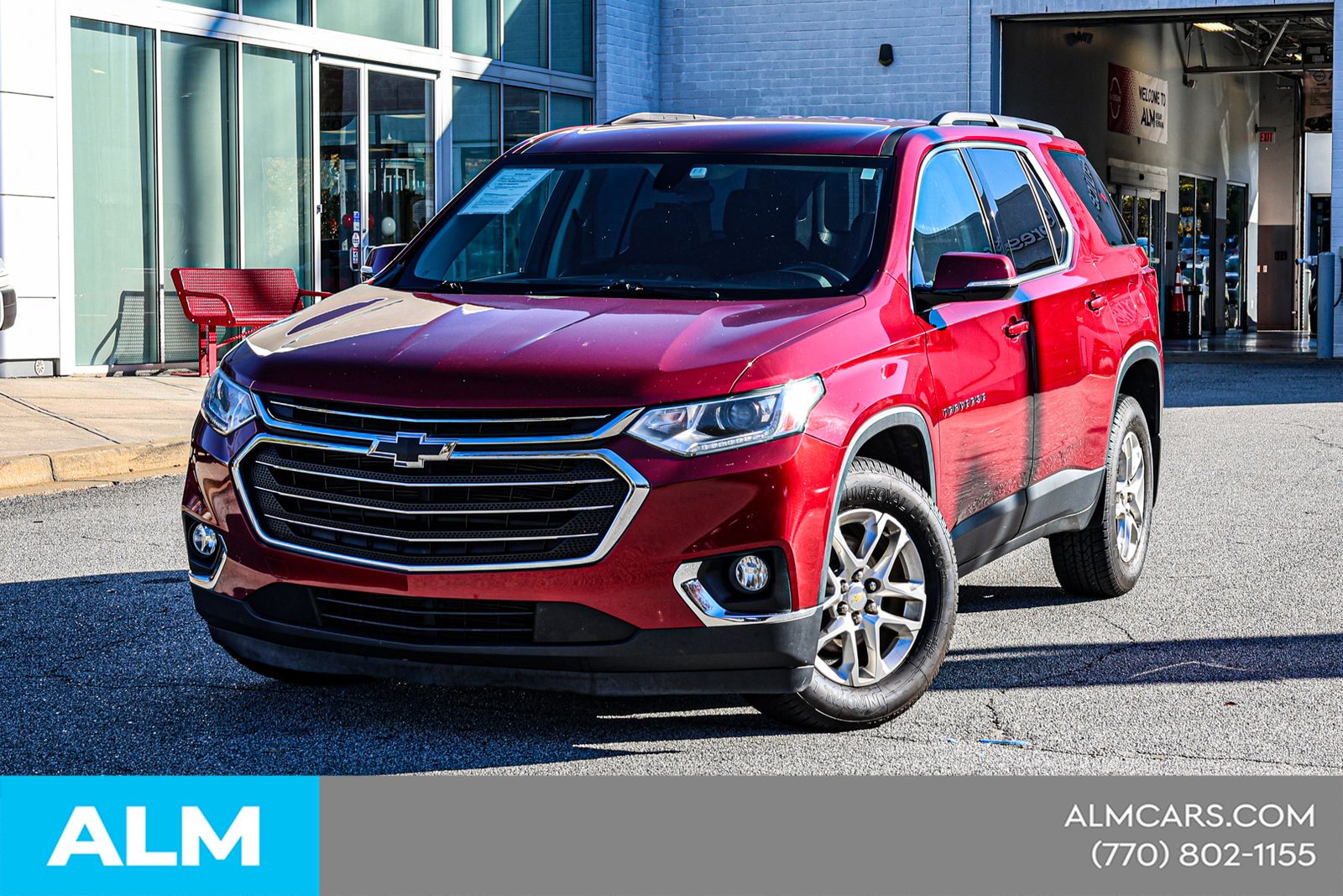 Cajun Red Tintcoat 2019 Chevrolet Traverse LT Cloth AWD SUV / Crossover Four-Wheel Drive 9-Speed Automatic