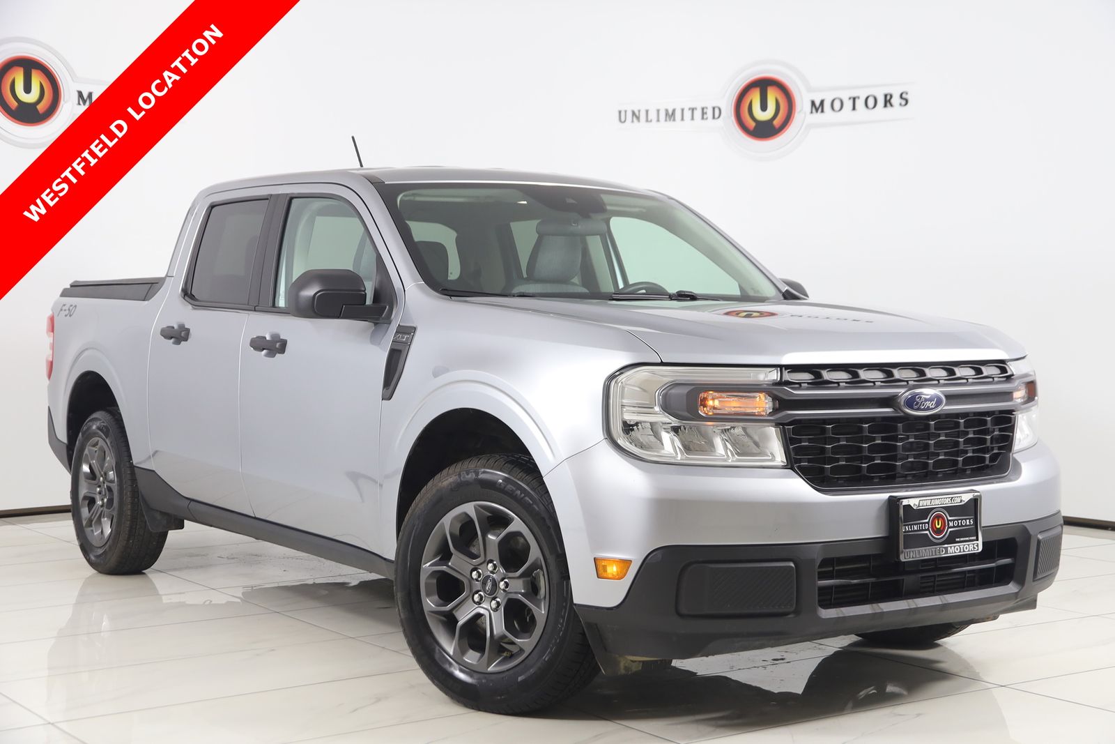 Silver Metallic 2022 Ford Maverick XLT SuperCrew AWD Pickup Truck All-Wheel Drive 8-Speed Automatic