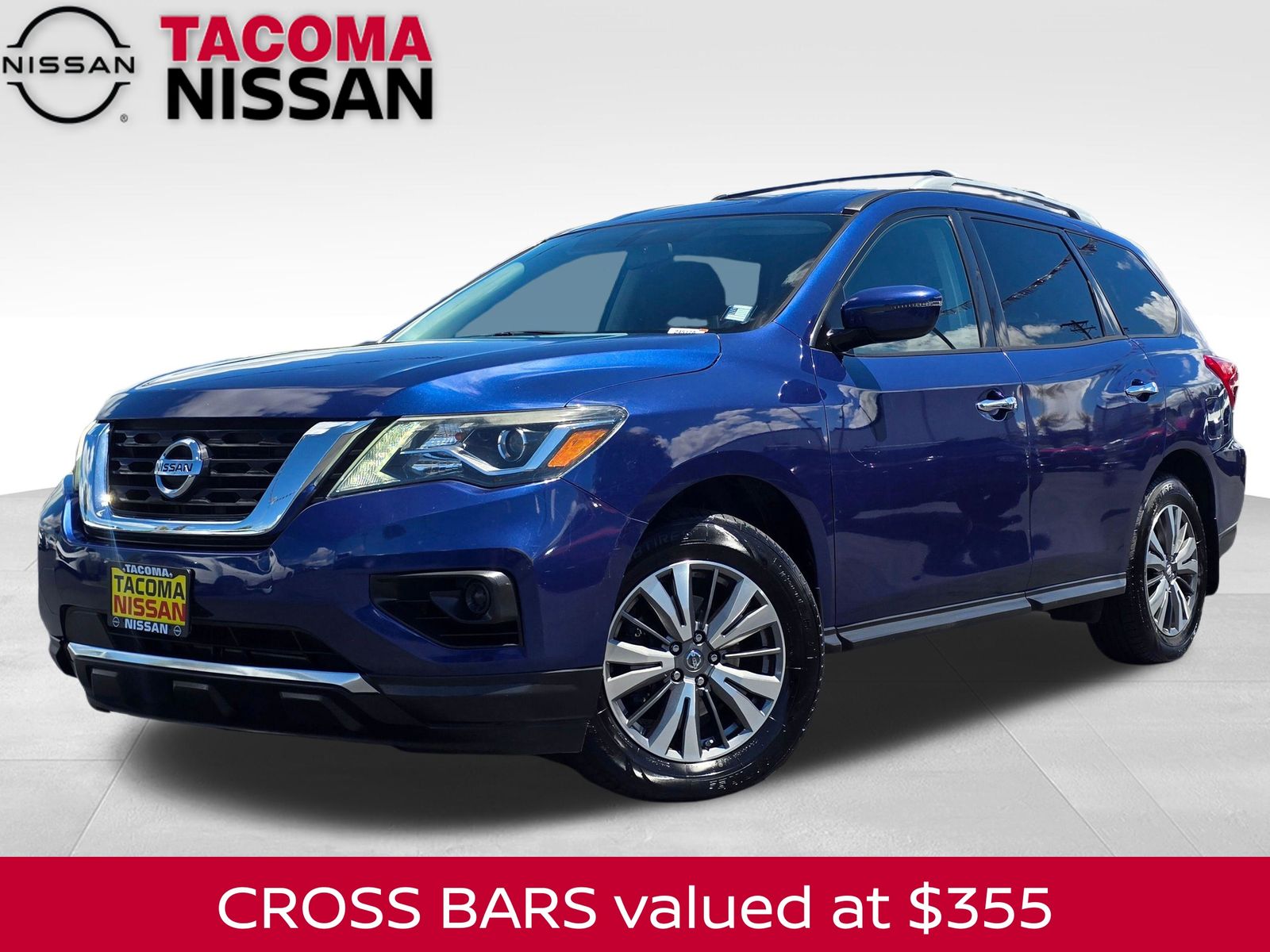 Caspian Blue 2017 Nissan Pathfinder SUV / Crossover Front-Wheel Drive Continuously Variable Transmission