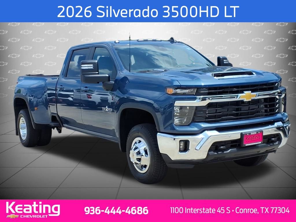 Lakeshore Blue Metallic 2026 Chevrolet Silverado 3500HD Pickup Truck Four-Wheel Drive Automatic