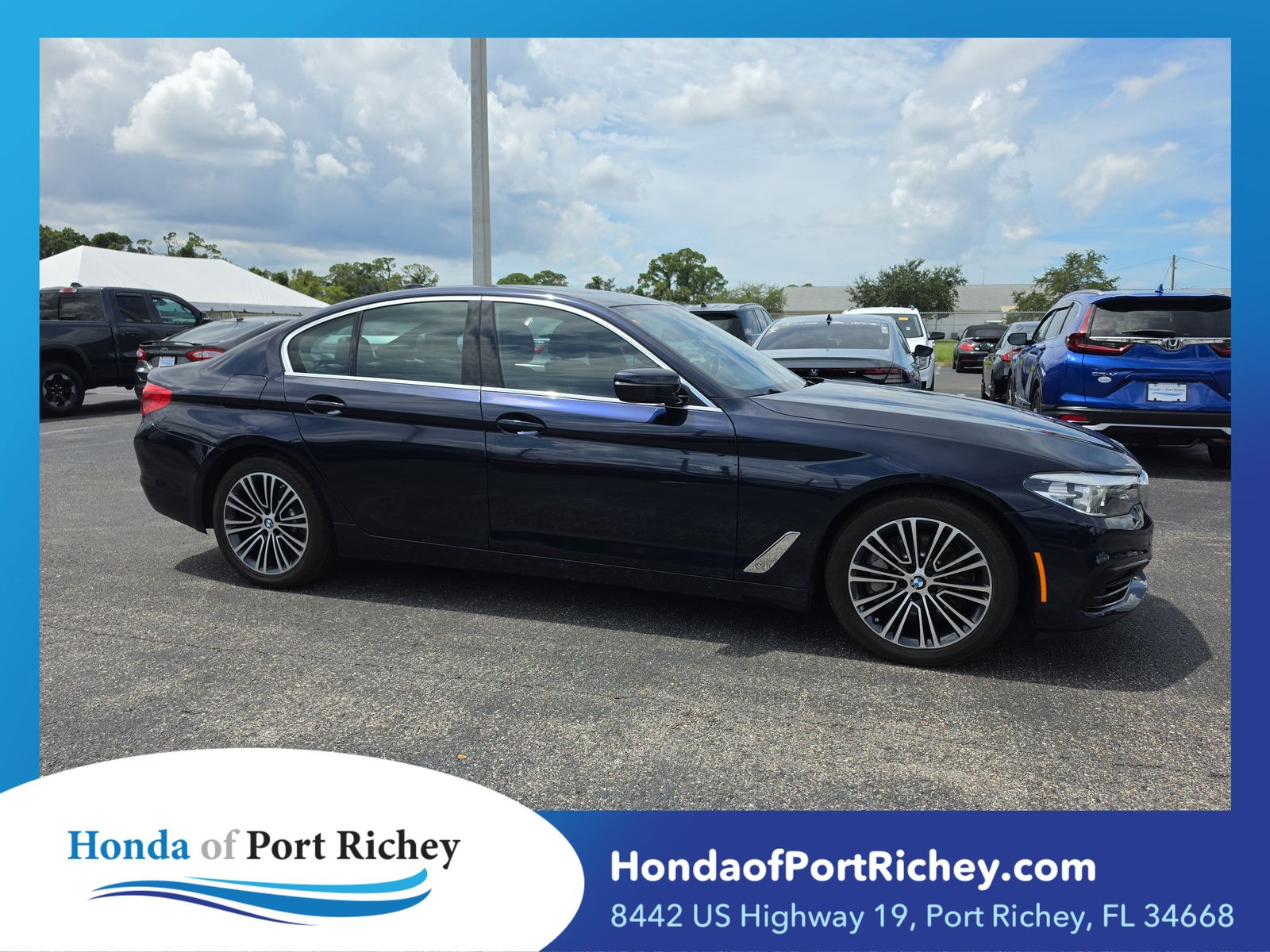 Imperial Blue Metallic 2020 BMW 5 Series Sedan All-Wheel Drive 8-Speed Automatic